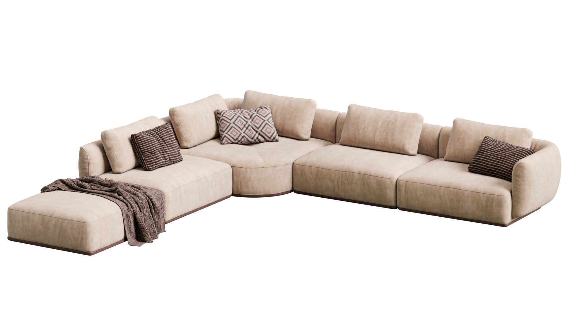 Smooth Sofa By Blanche 3D model_3