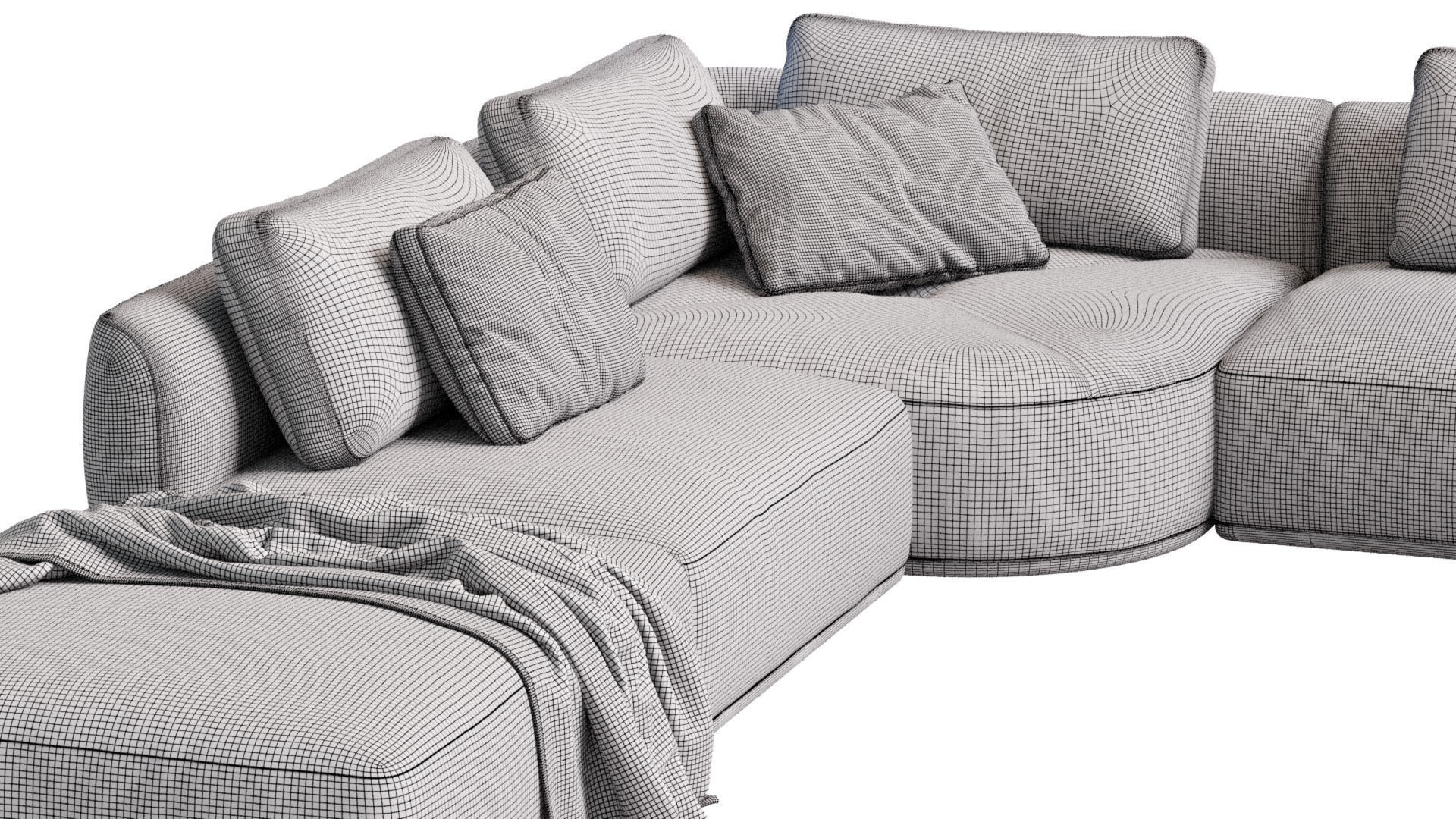 Smooth Sofa By Blanche 3D model_12