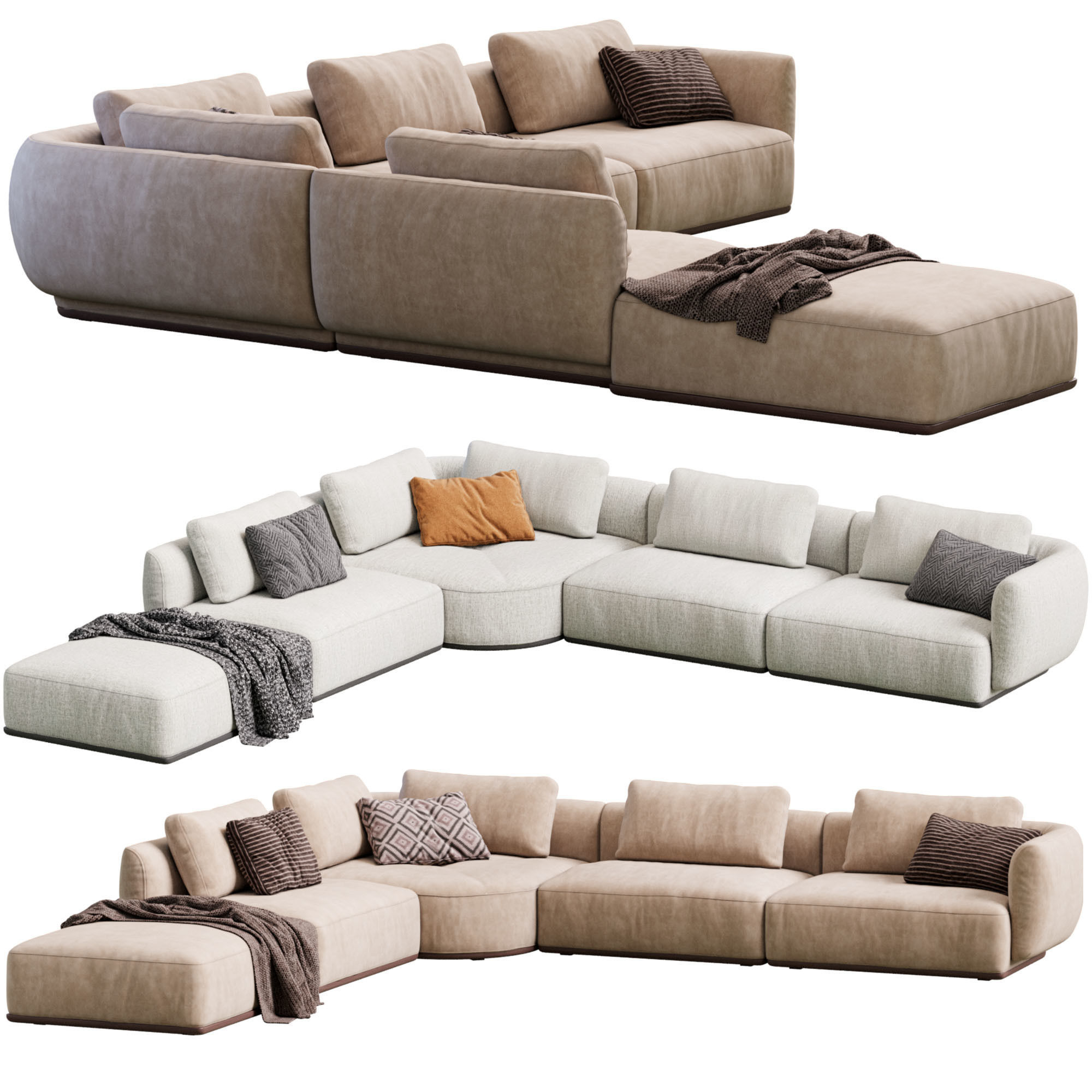 Smooth Sofa By Blanche 3D model_8