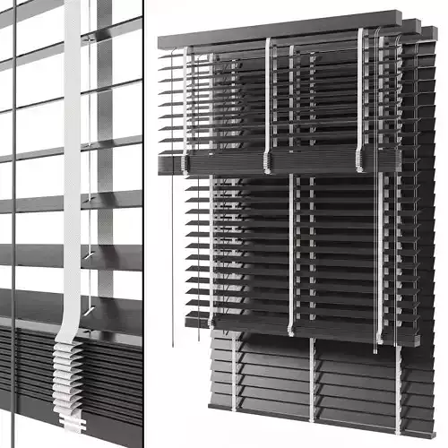 Wooden blinds Set 04