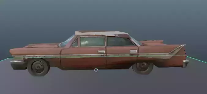 Old Rusty Car 3D model