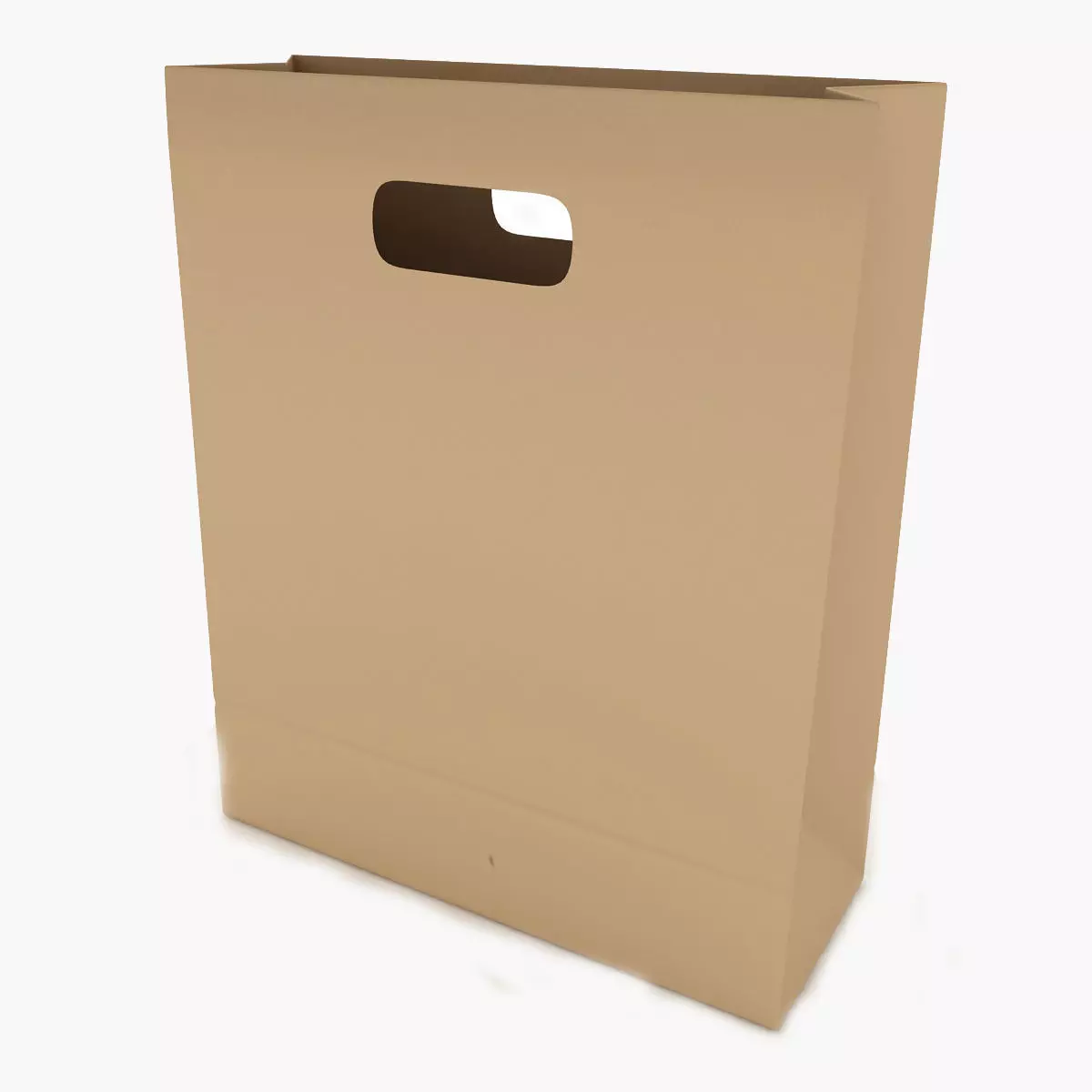 Paper Bag 3 Low-poly 3D model_0