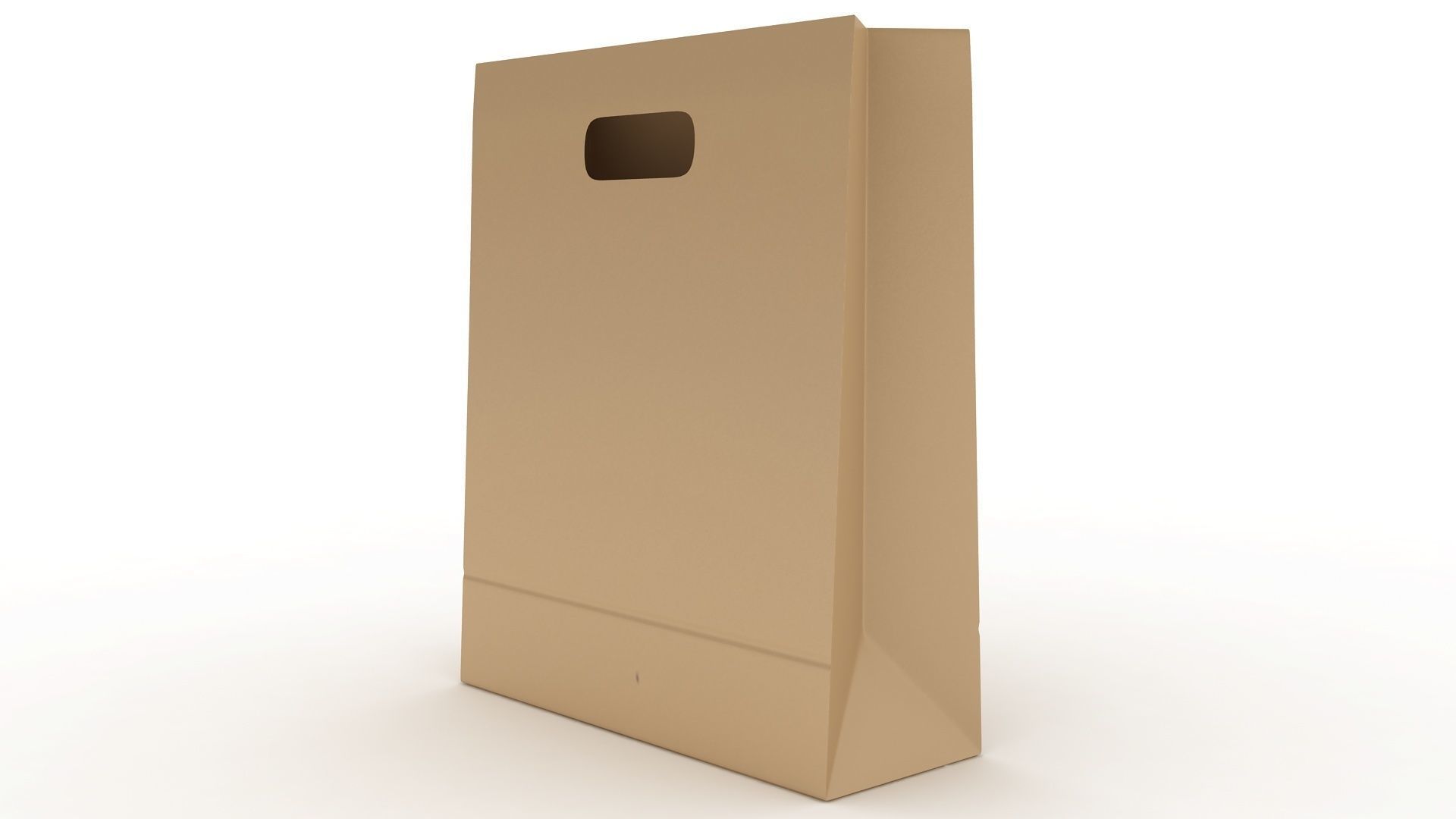 Paper Bag 3 Low-poly 3D model_3