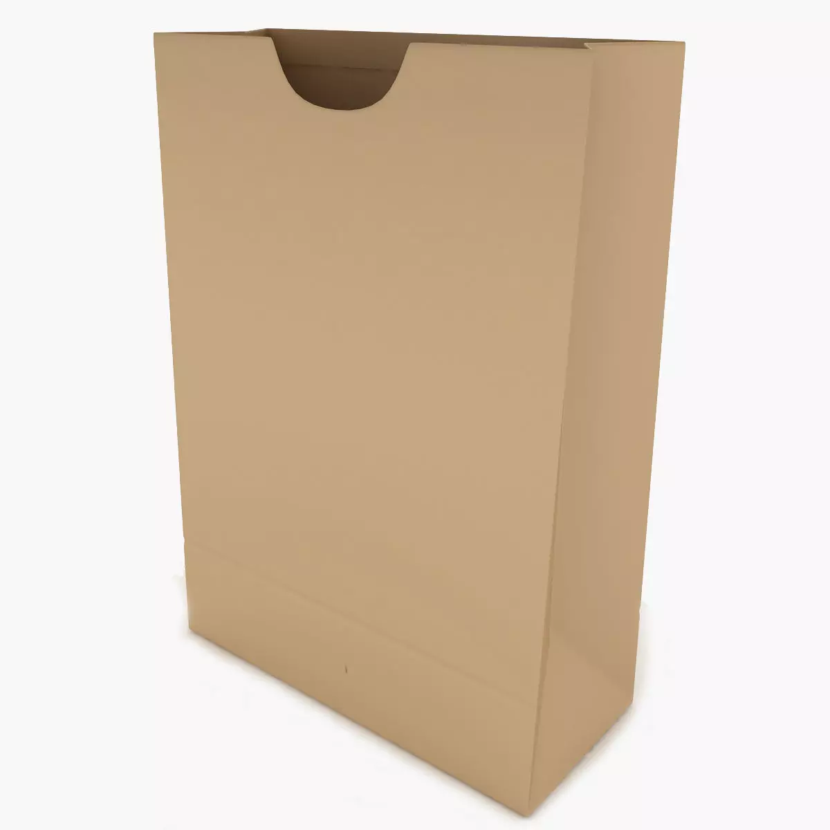 Paper Bag 4 Low-poly 3D model_0
