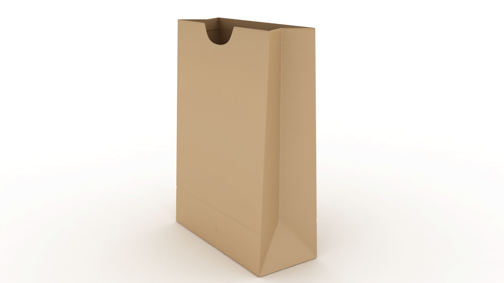 Paper Bag 4 Low-poly 3D model_4