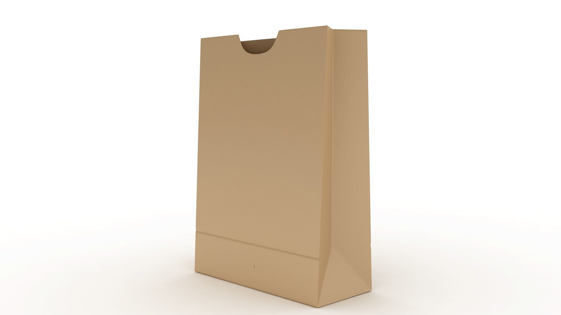 Paper Bag 4 Low-poly 3D model_3