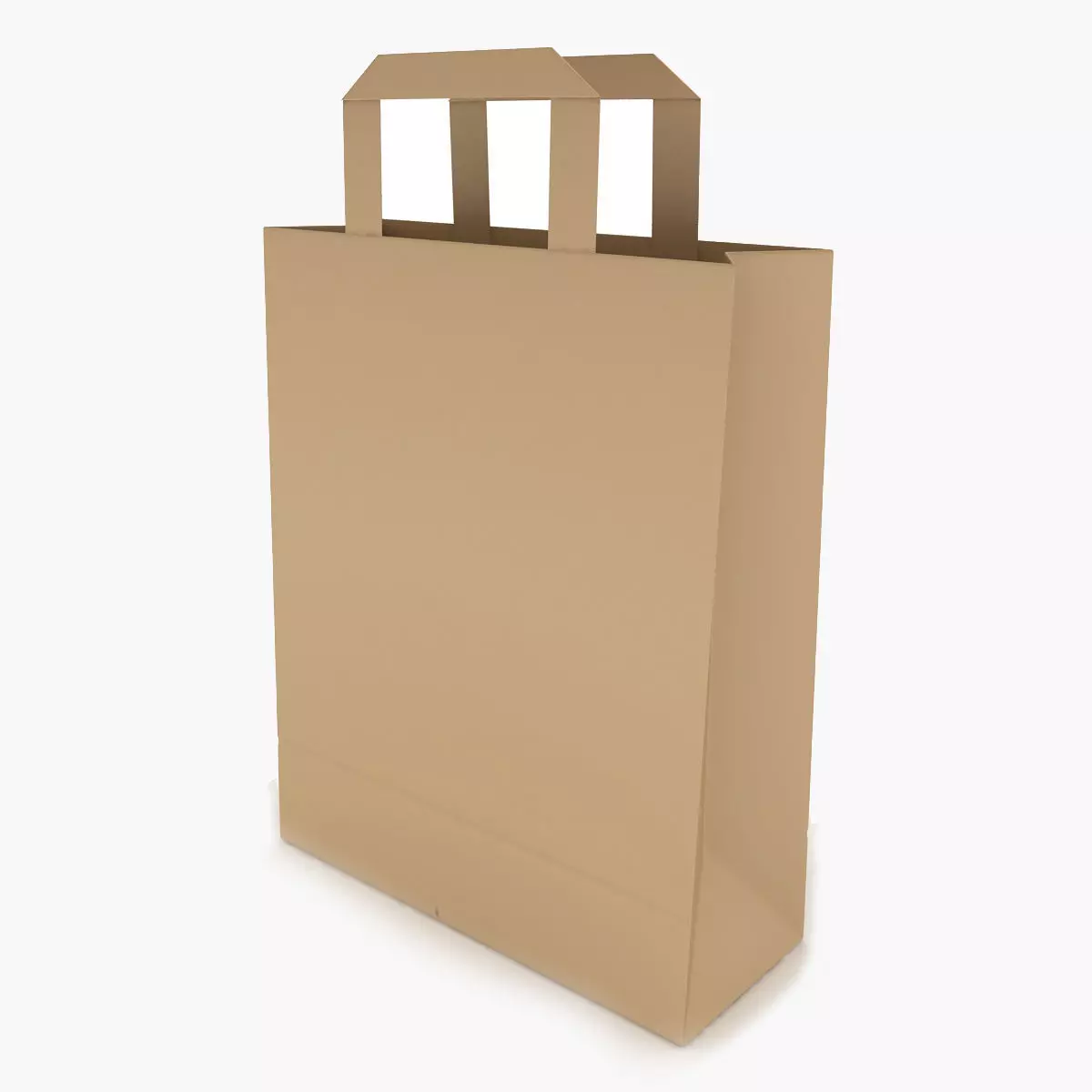 Paper Bag 5 Low-poly 3D model_0