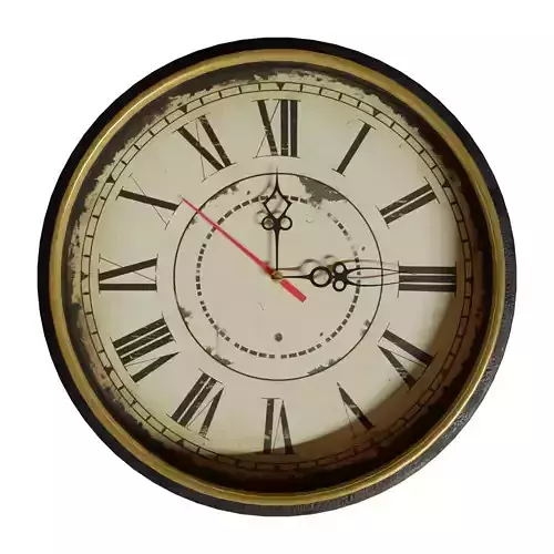 3D Old Clock
