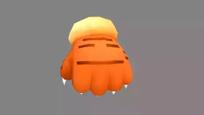 Cartoon tiger paw glove
