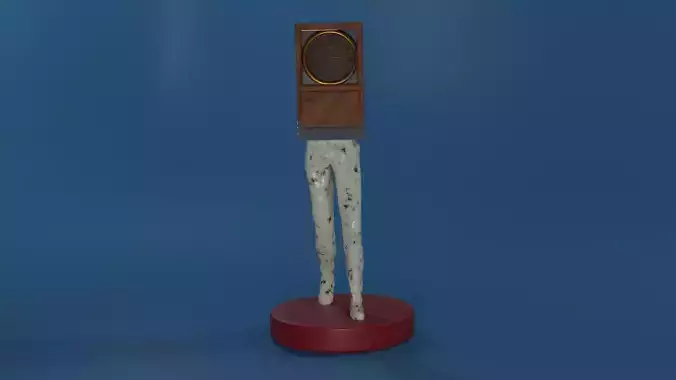 Walking Clock sculpt