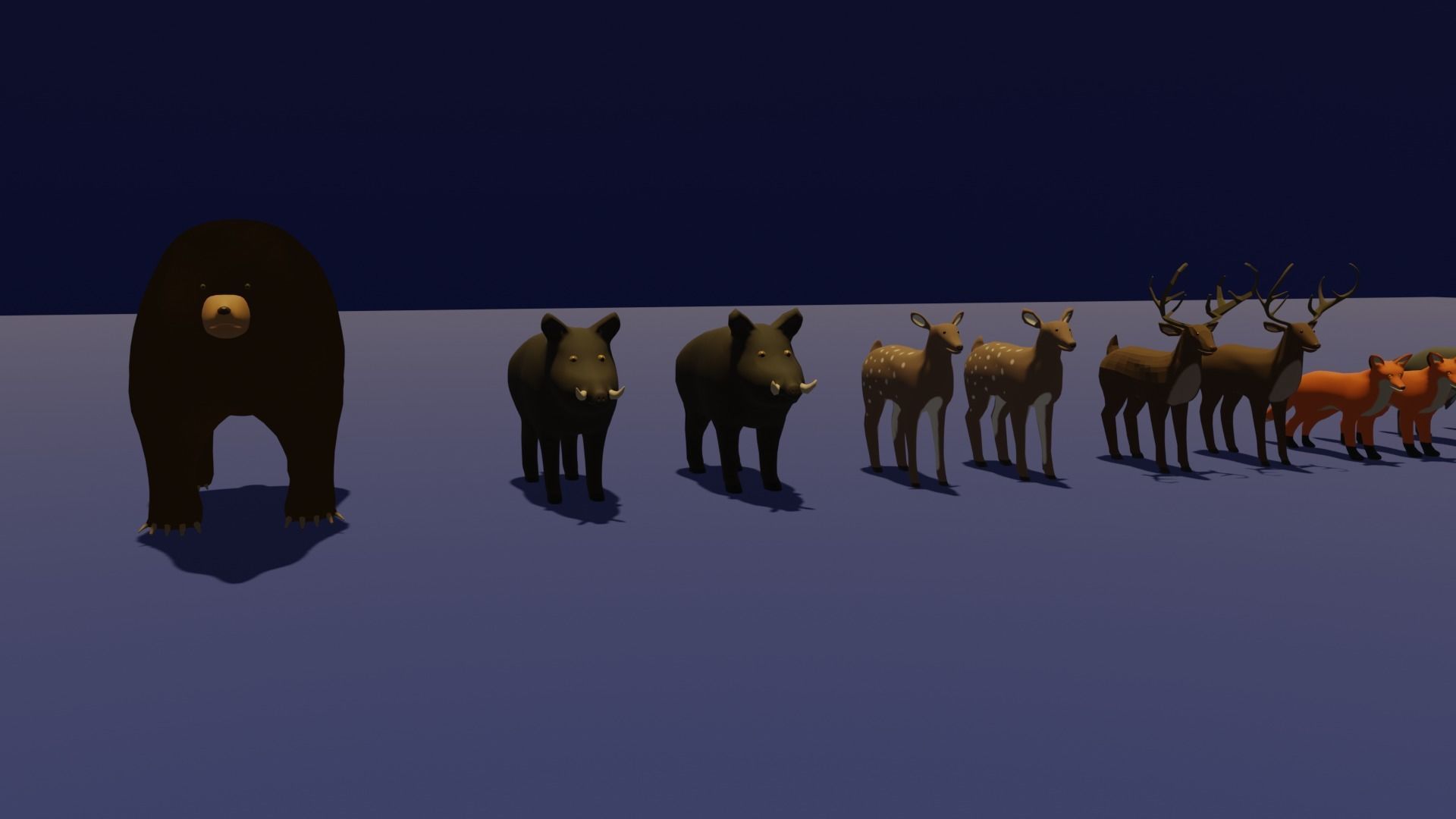 LowPoly Animal Pack Low-poly 3D model_1