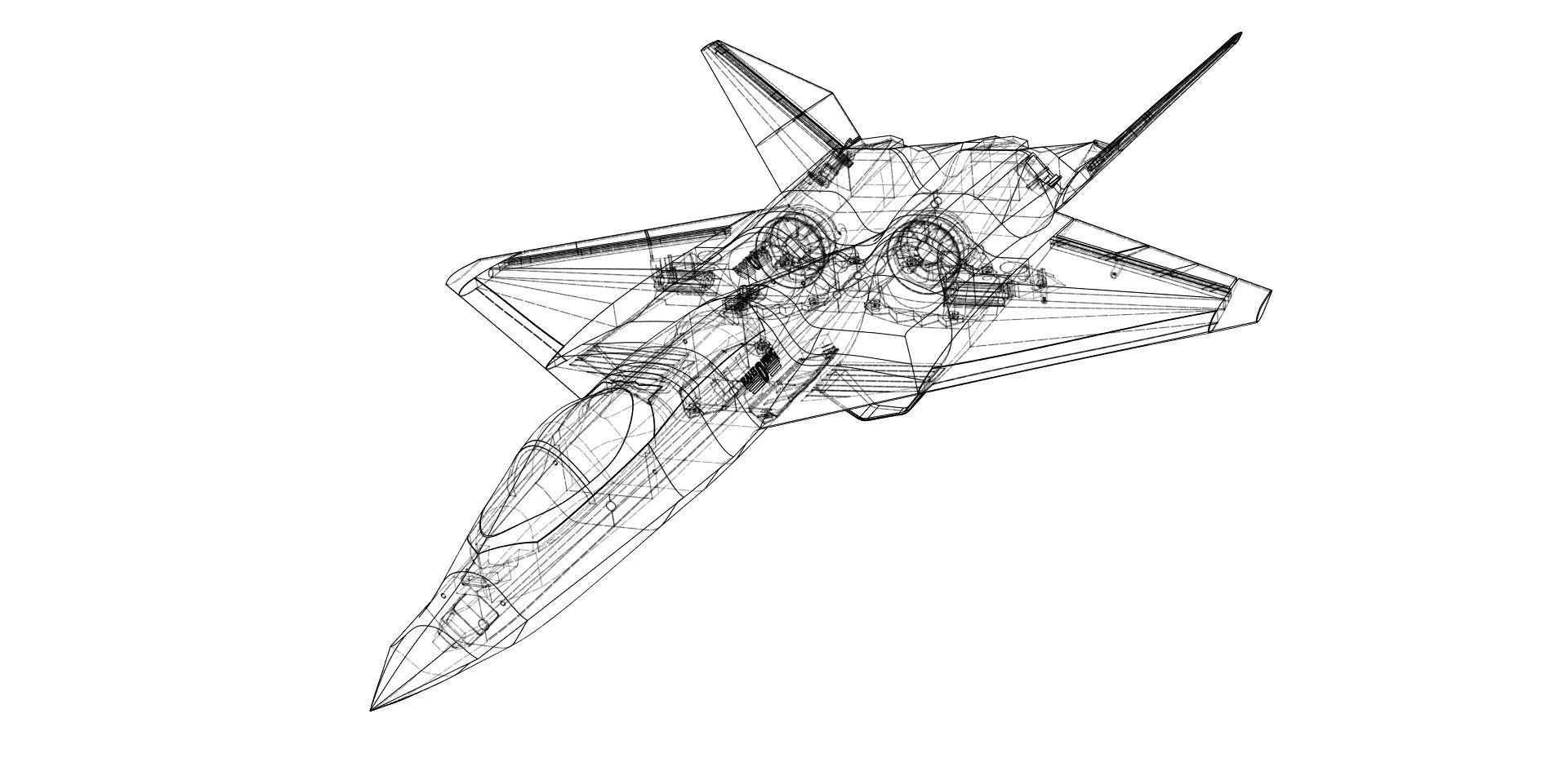 RC 3D Printed YF-23 Black Widow II 3D print model_8