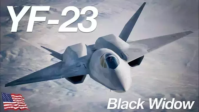 RC 3D Printed YF-23 Black Widow II 3D print model