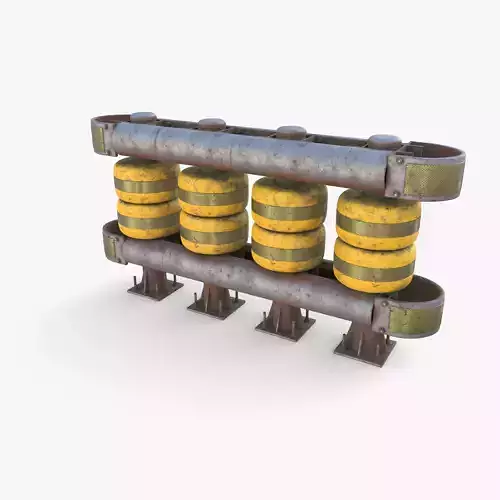 Tileable rolling barrier v1 weathered