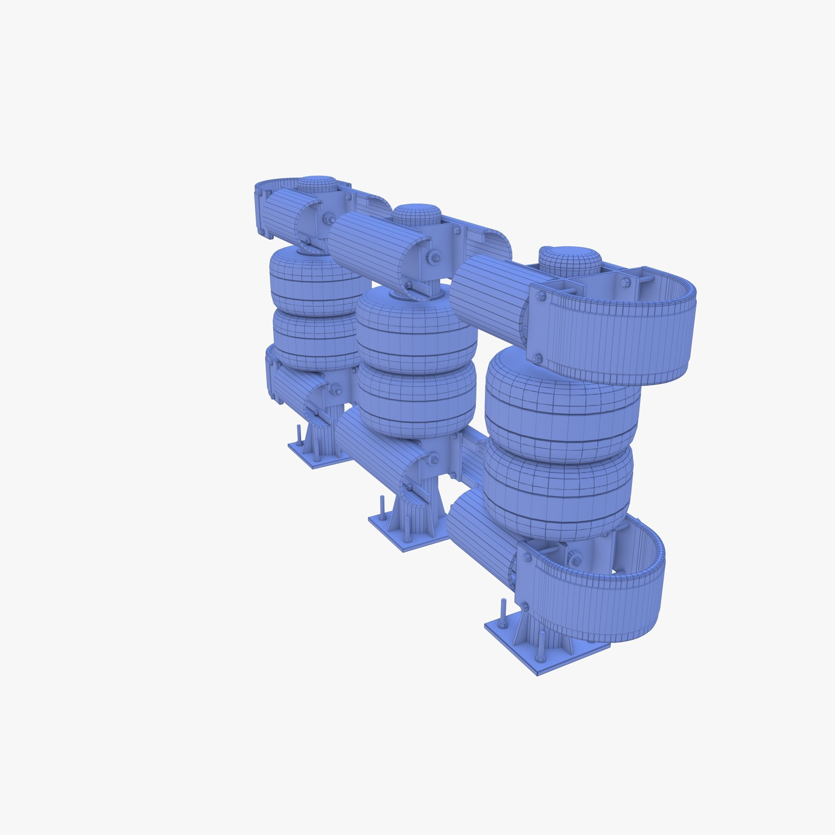 Tileable rolling barrier v1 weathered 3D model_10