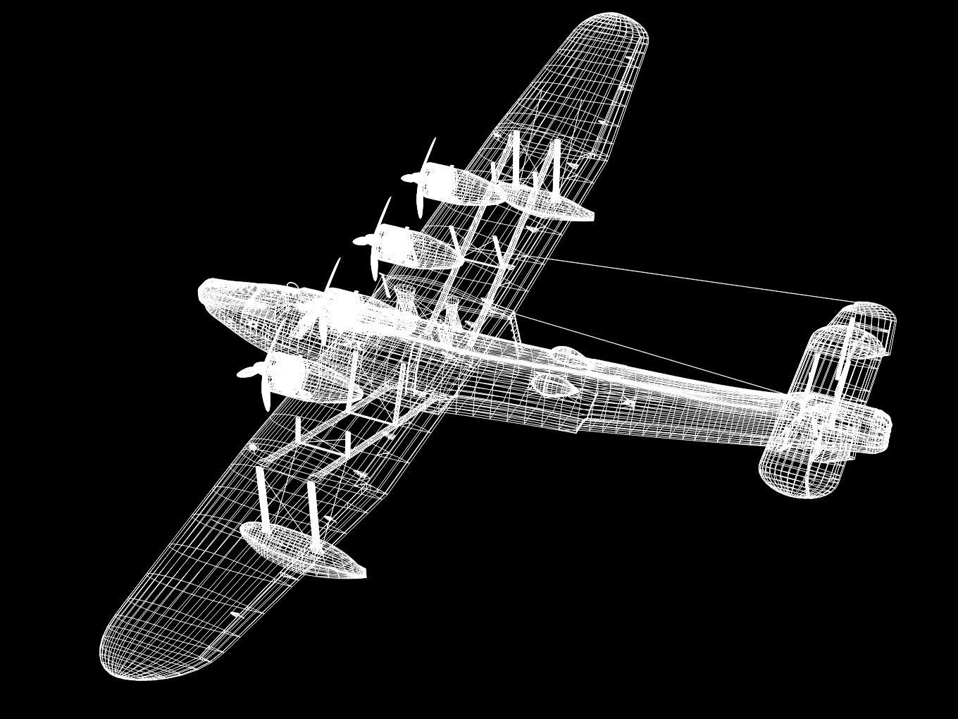 ☆機能改造したMAVIS Mokkinbird Kawanishi H6K5 Mavis Type23 3D model | CGTrader