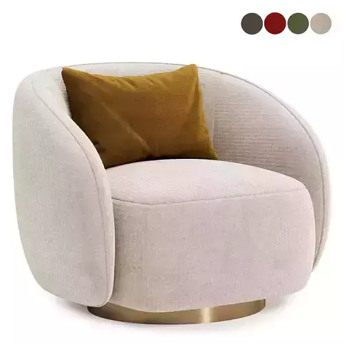 Swivel armchair Brice