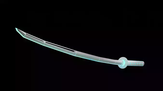 Future Katana Low-poly 3D model