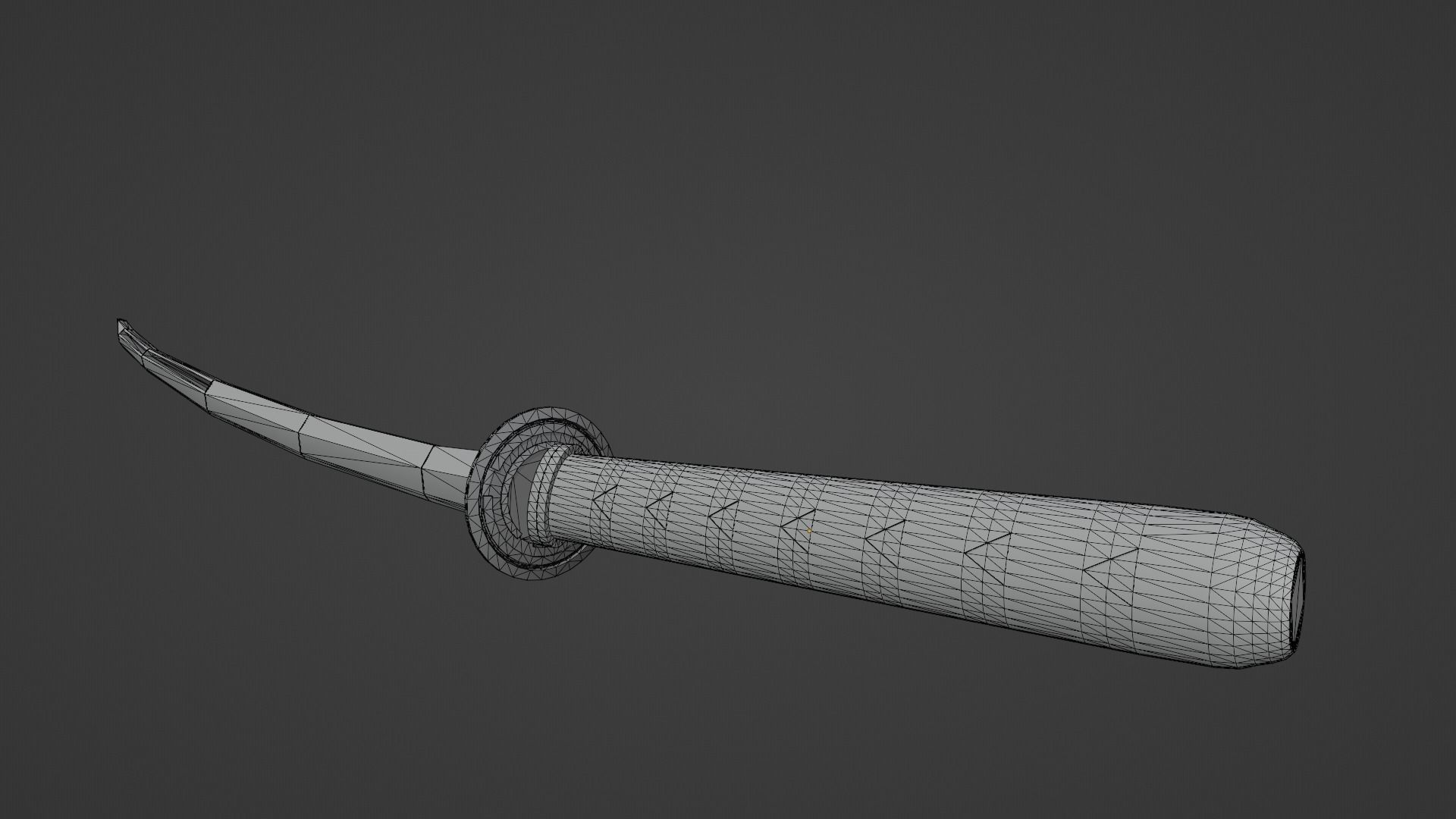 Future Katana Low-poly 3D model_2