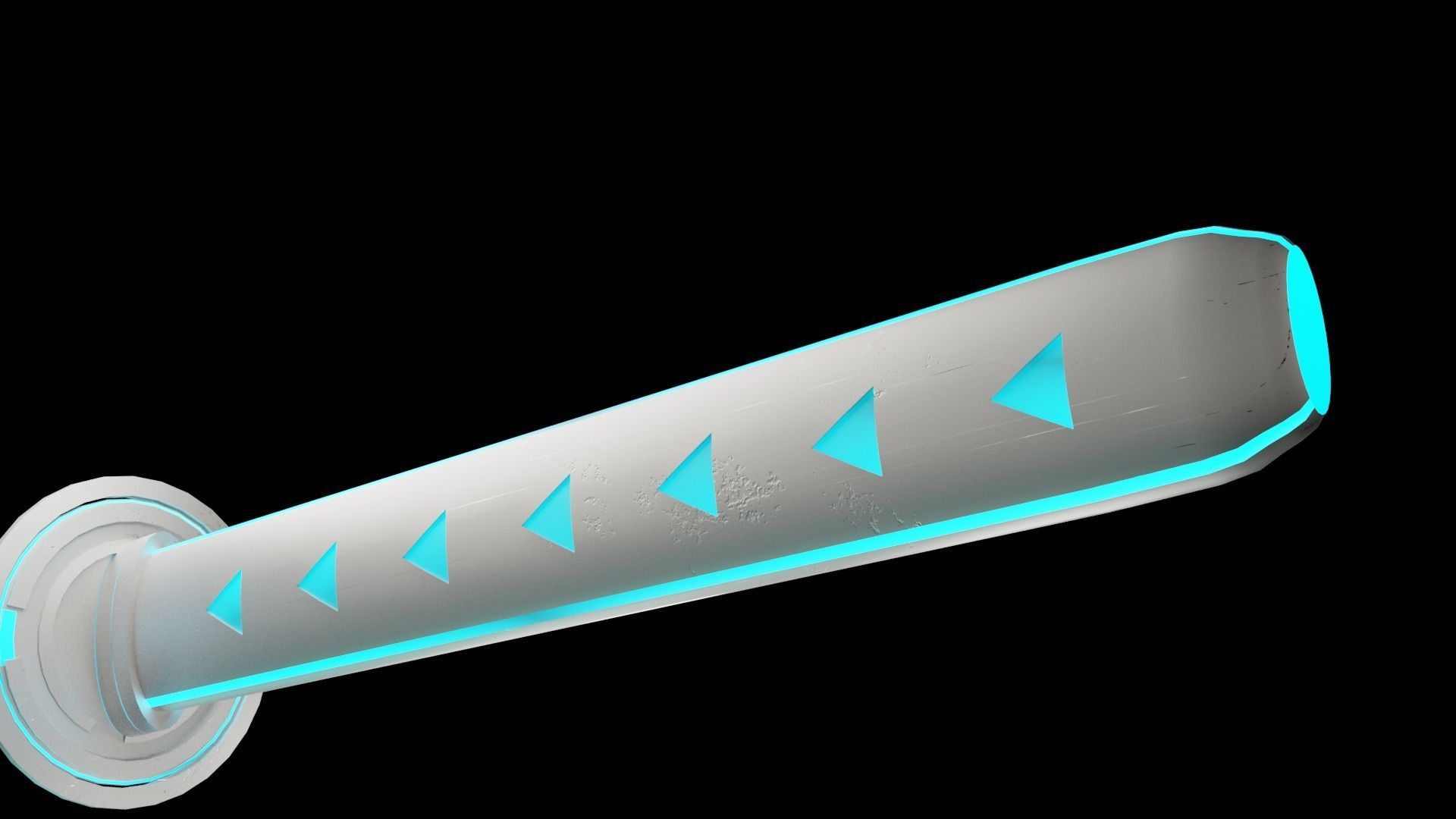 Future Katana Low-poly 3D model_7