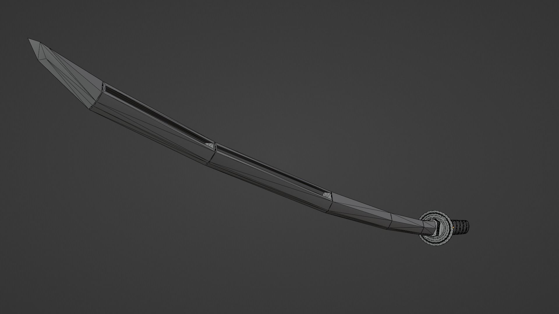 Future Katana Low-poly 3D model_1