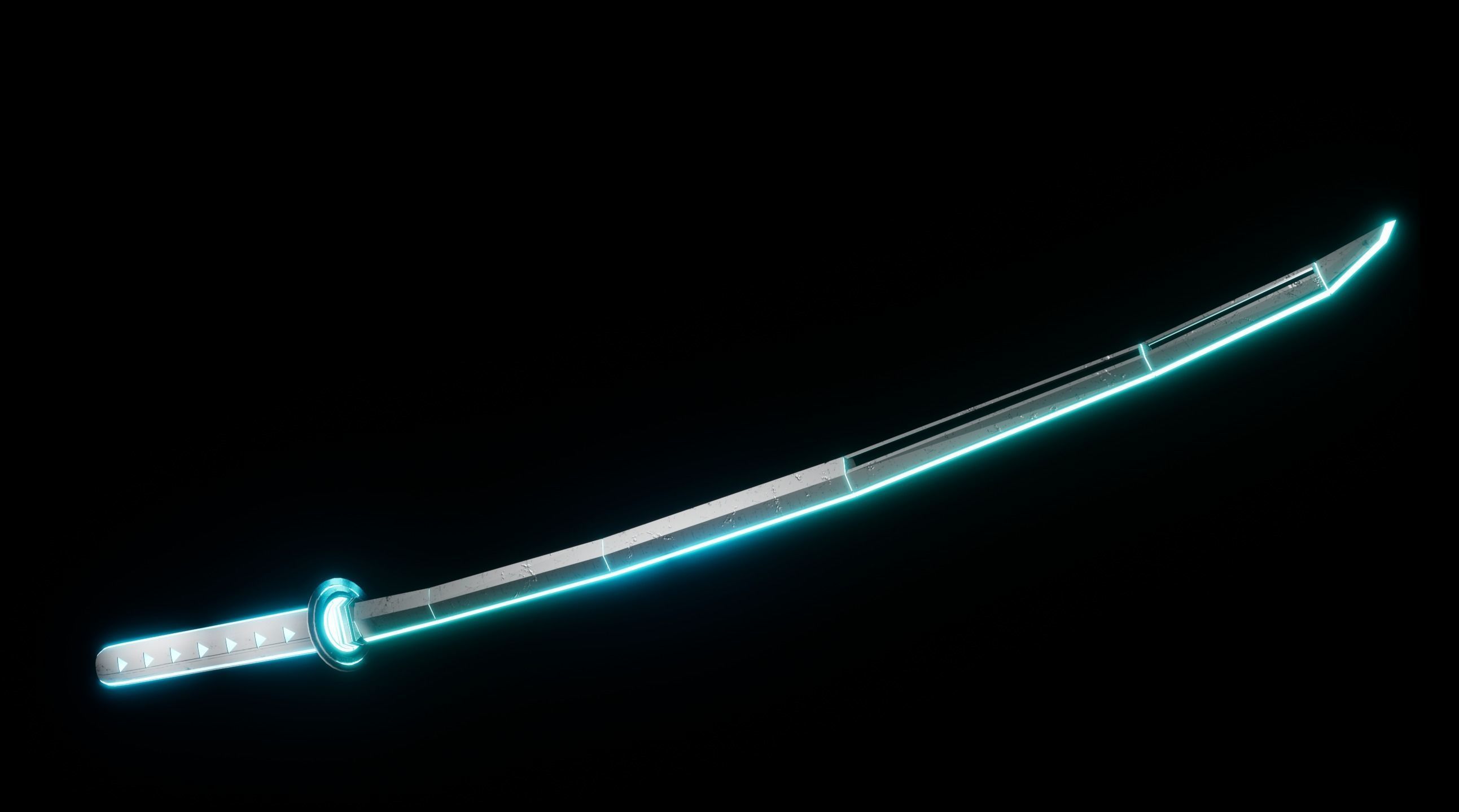 Future Katana Low-poly 3D model_12