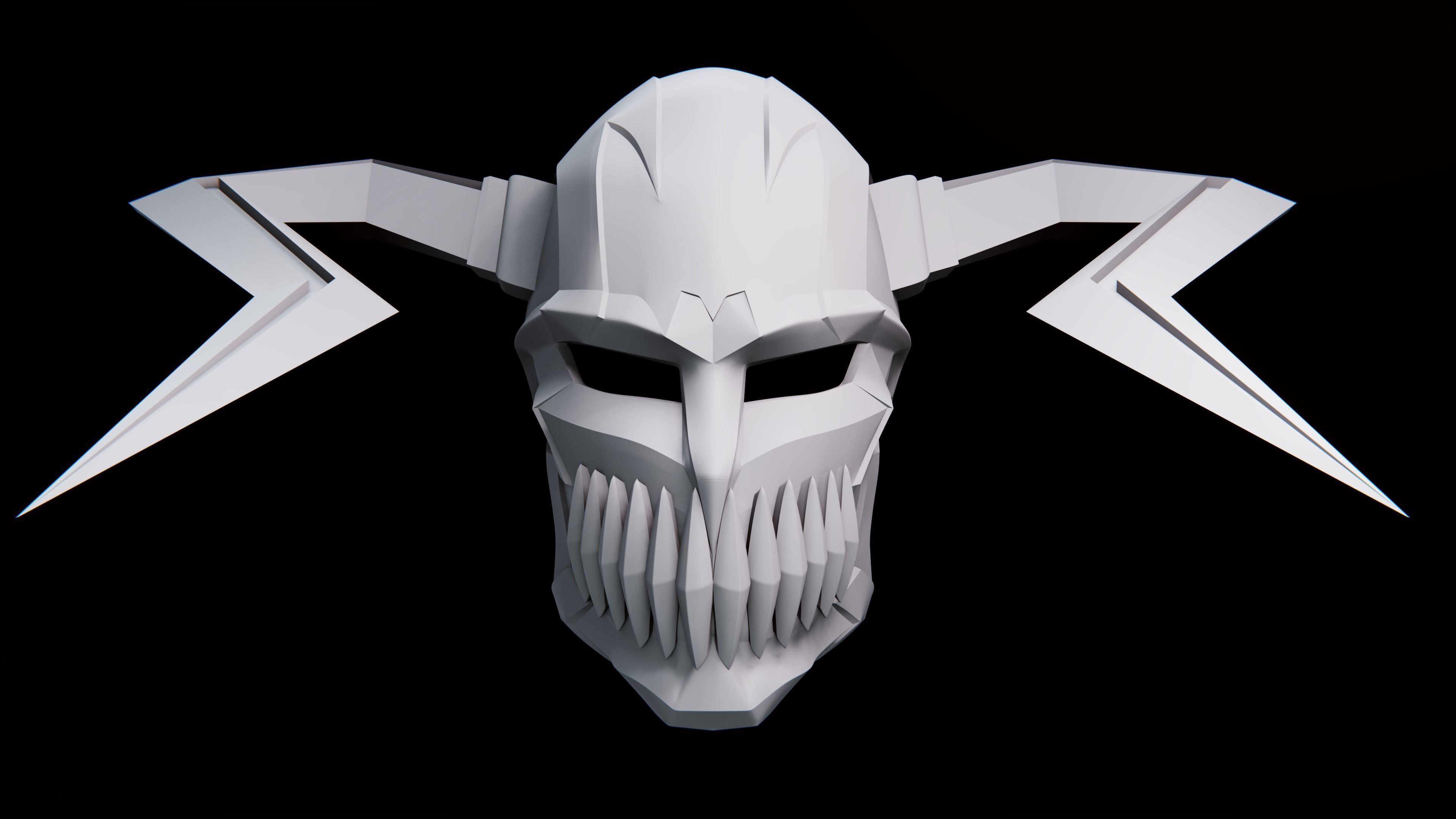 3 VERSION OF ICHIGO HOLLOW TRANSFORMATION MASK HELMET CASCO 3D print model_4