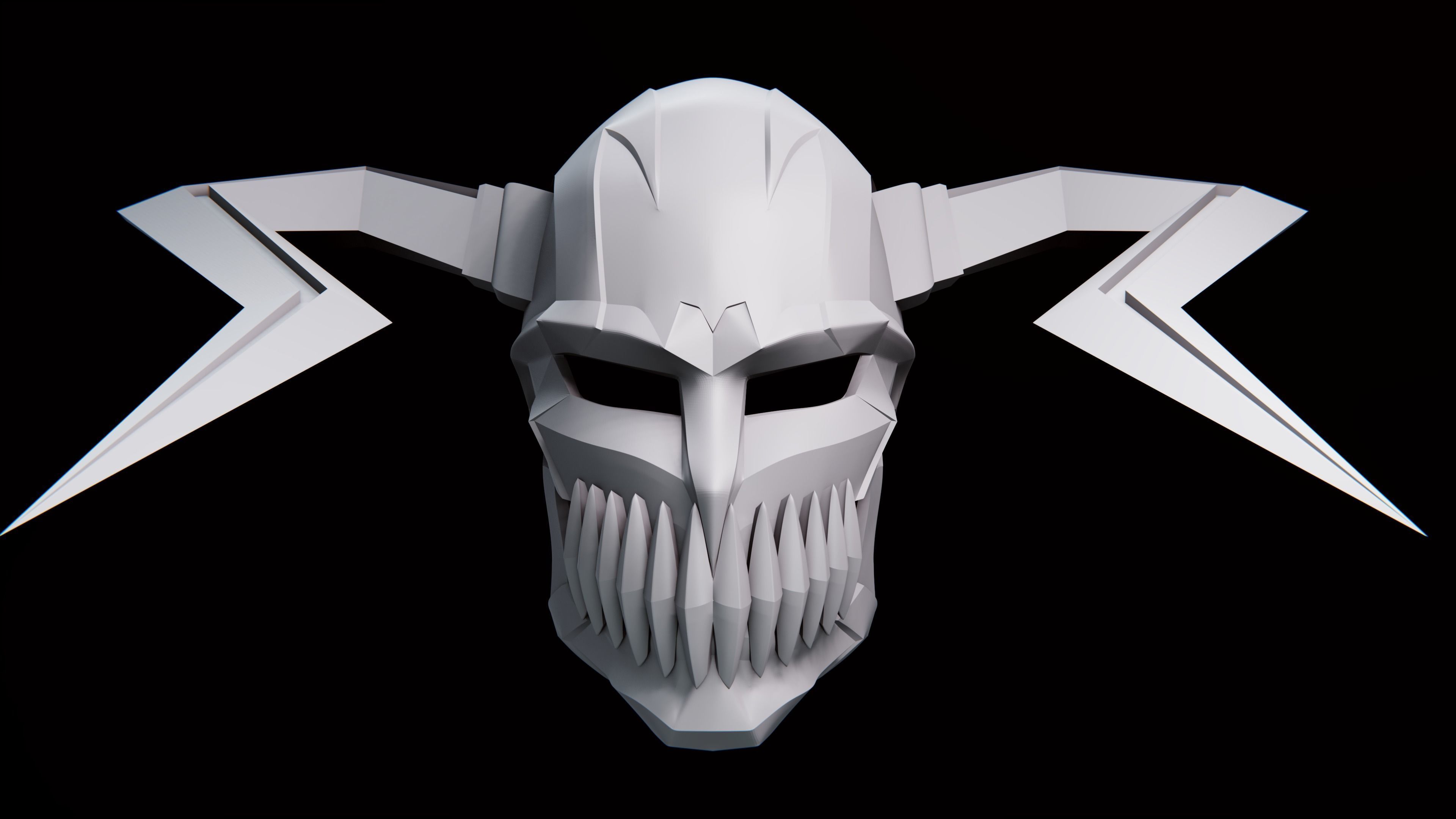3 VERSION OF ICHIGO HOLLOW TRANSFORMATION MASK HELMET CASCO 3D print model_6