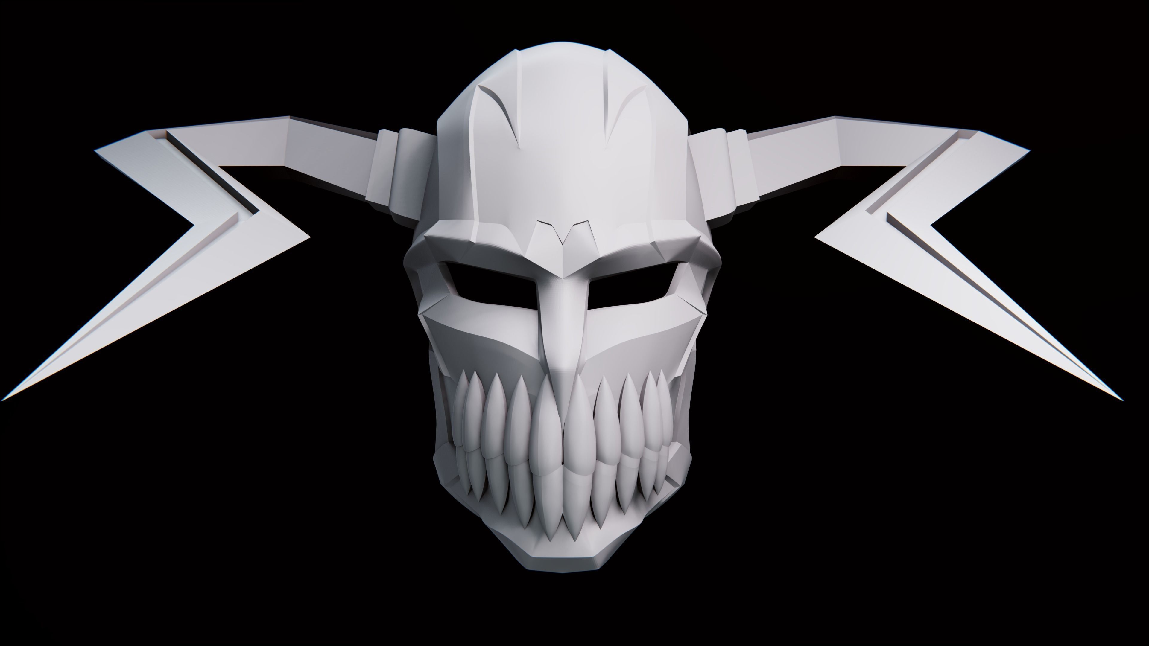 3 VERSION OF ICHIGO HOLLOW TRANSFORMATION MASK HELMET CASCO 3D print model_8
