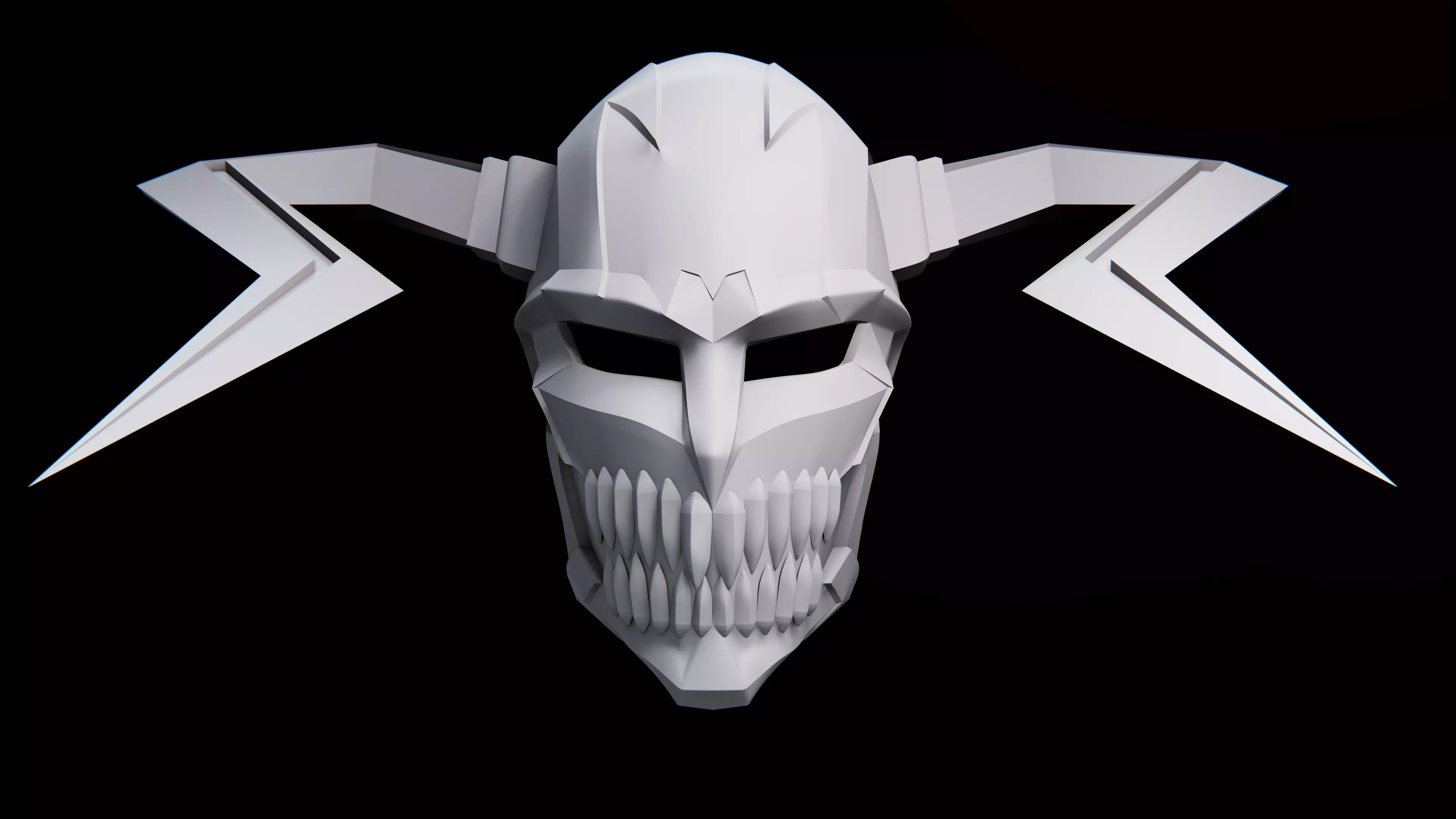3 VERSION OF ICHIGO HOLLOW TRANSFORMATION MASK HELMET CASCO 3D print model_0