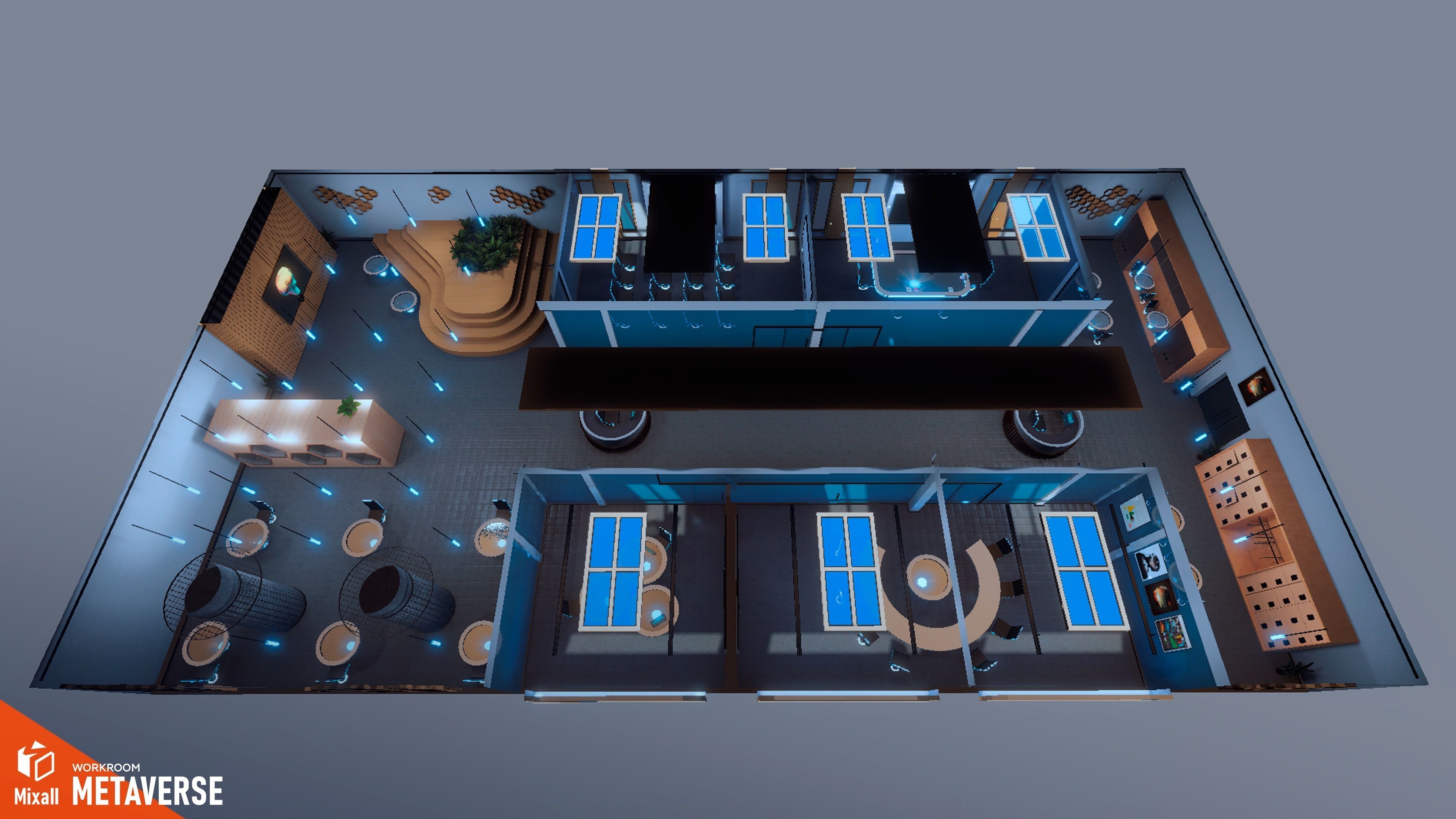 Metaverse - Workroom 3D model_18