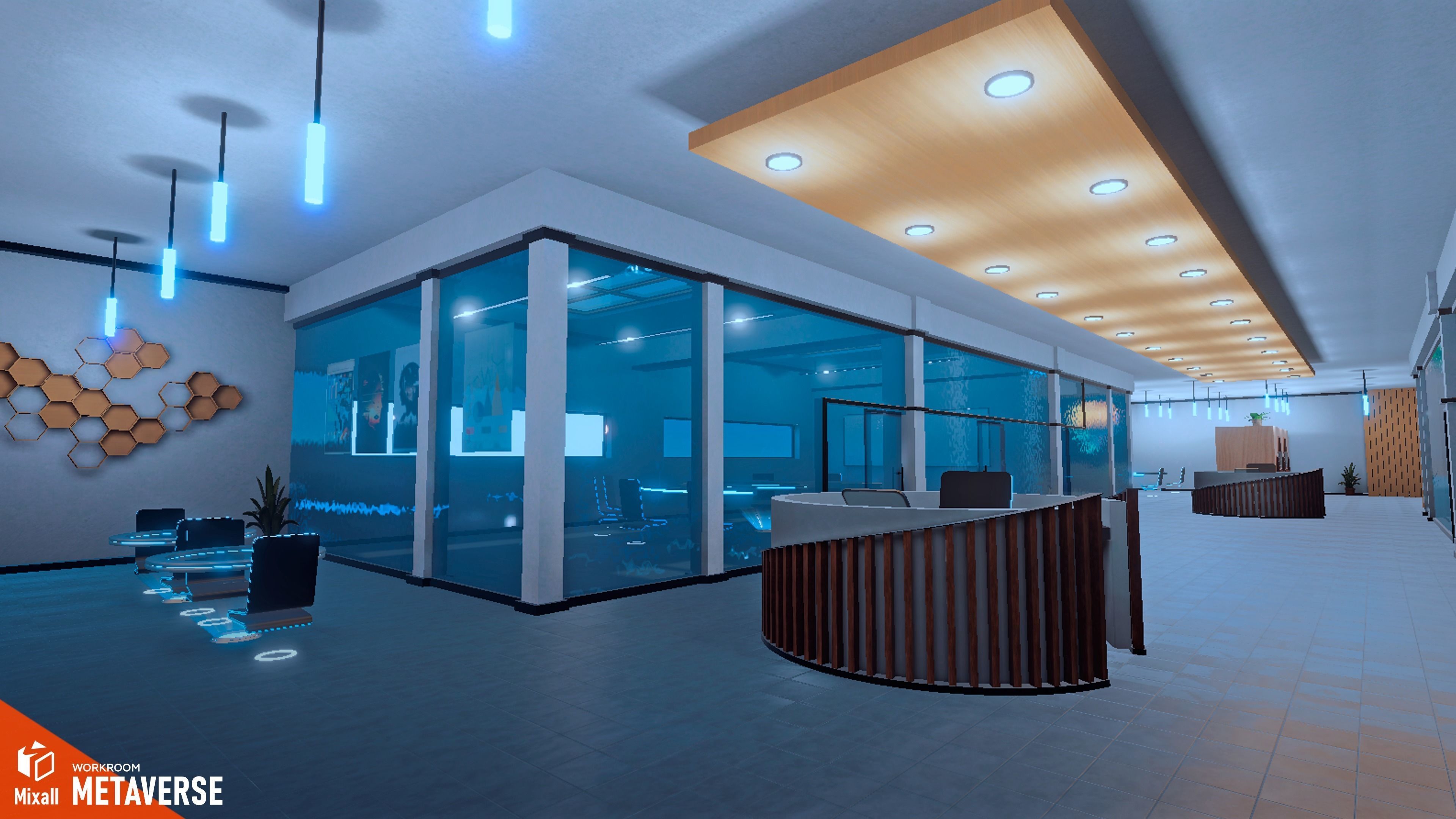 Metaverse - Workroom 3D model_8