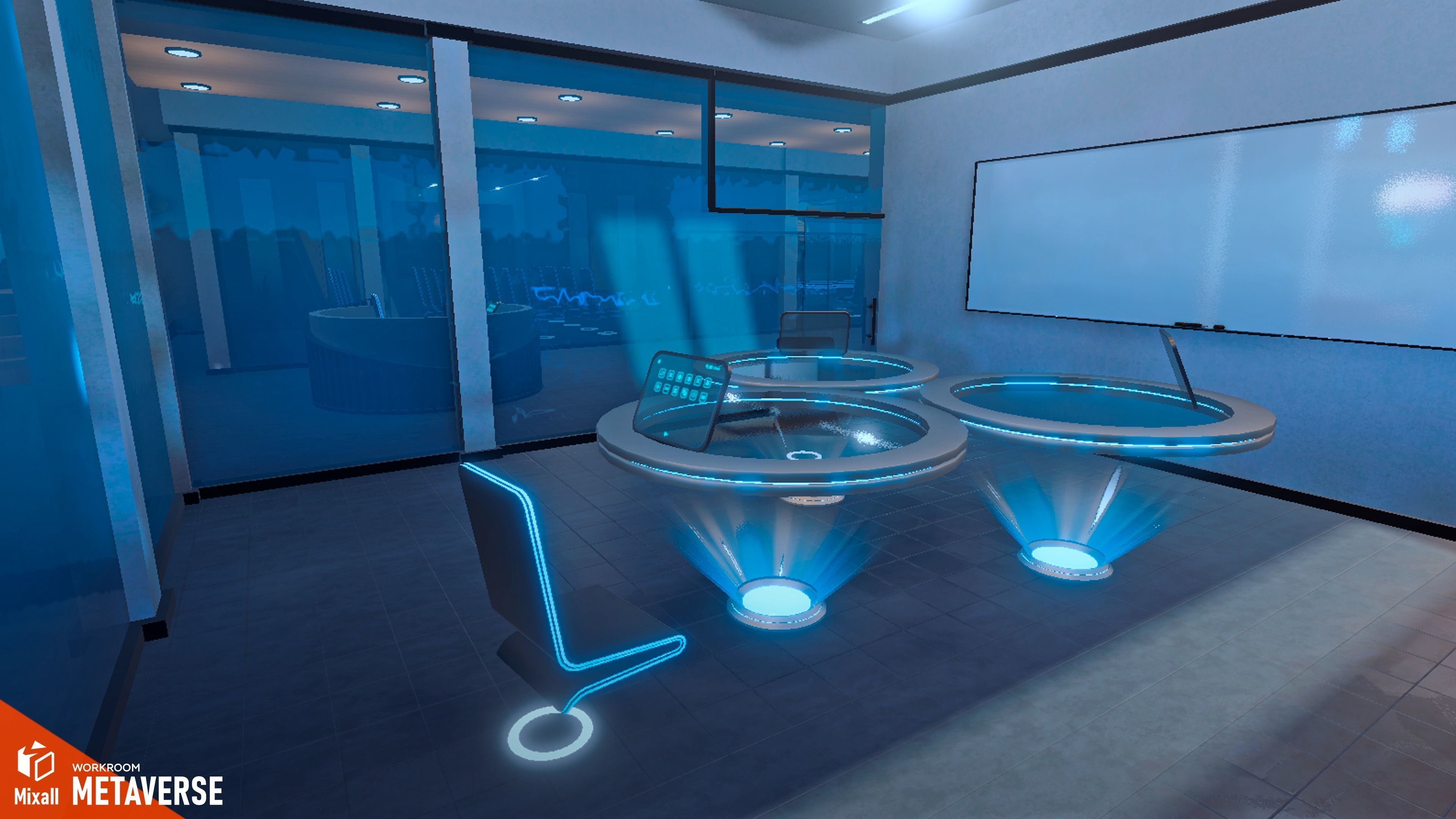 Metaverse - Workroom 3D model_4