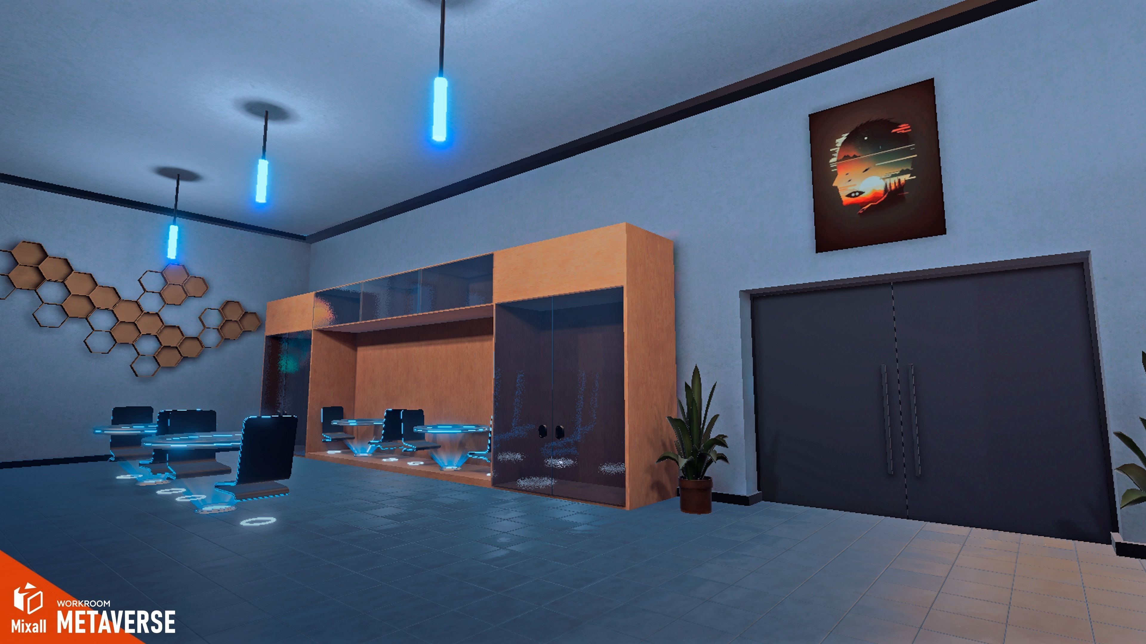 Metaverse - Workroom 3D model_20