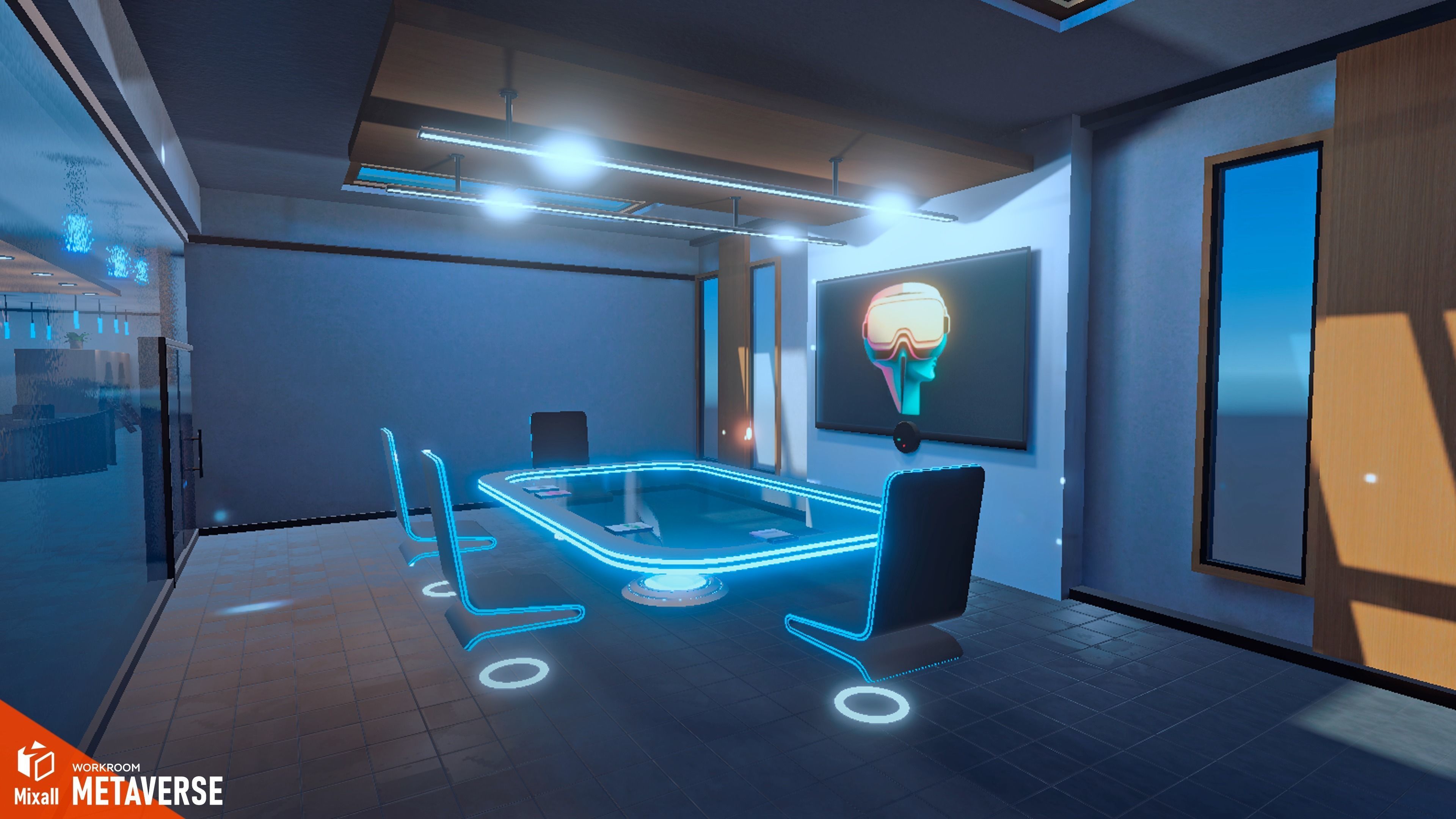Metaverse - Workroom 3D model_9