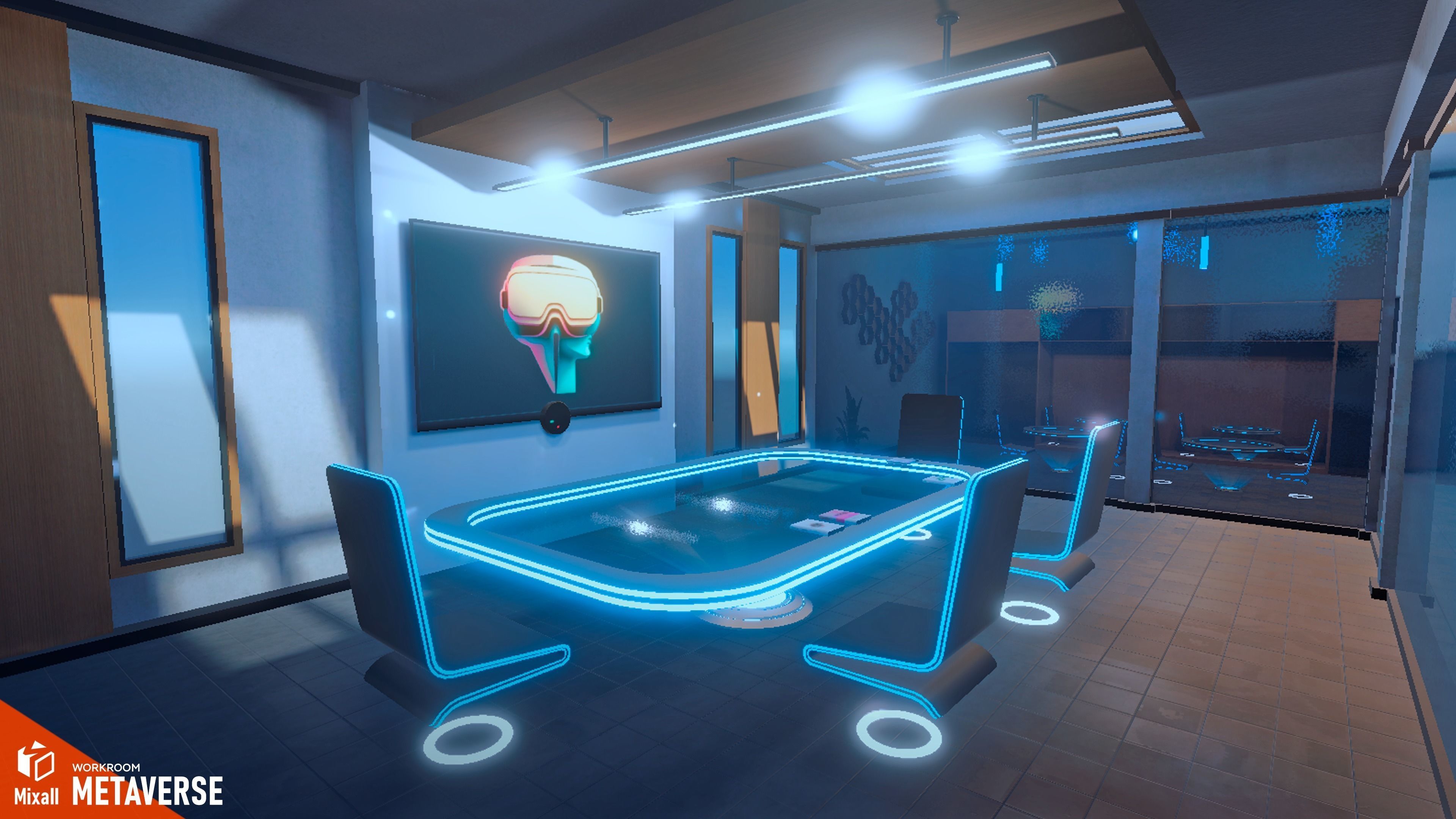 Metaverse - Workroom 3D model_10
