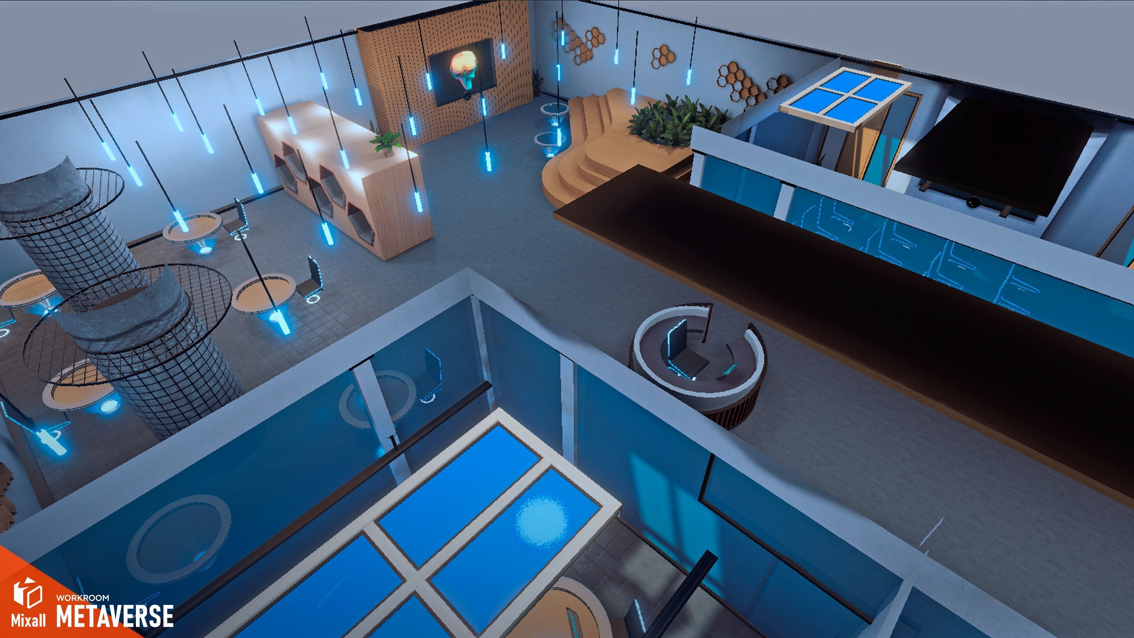 Metaverse - Workroom 3D model_17