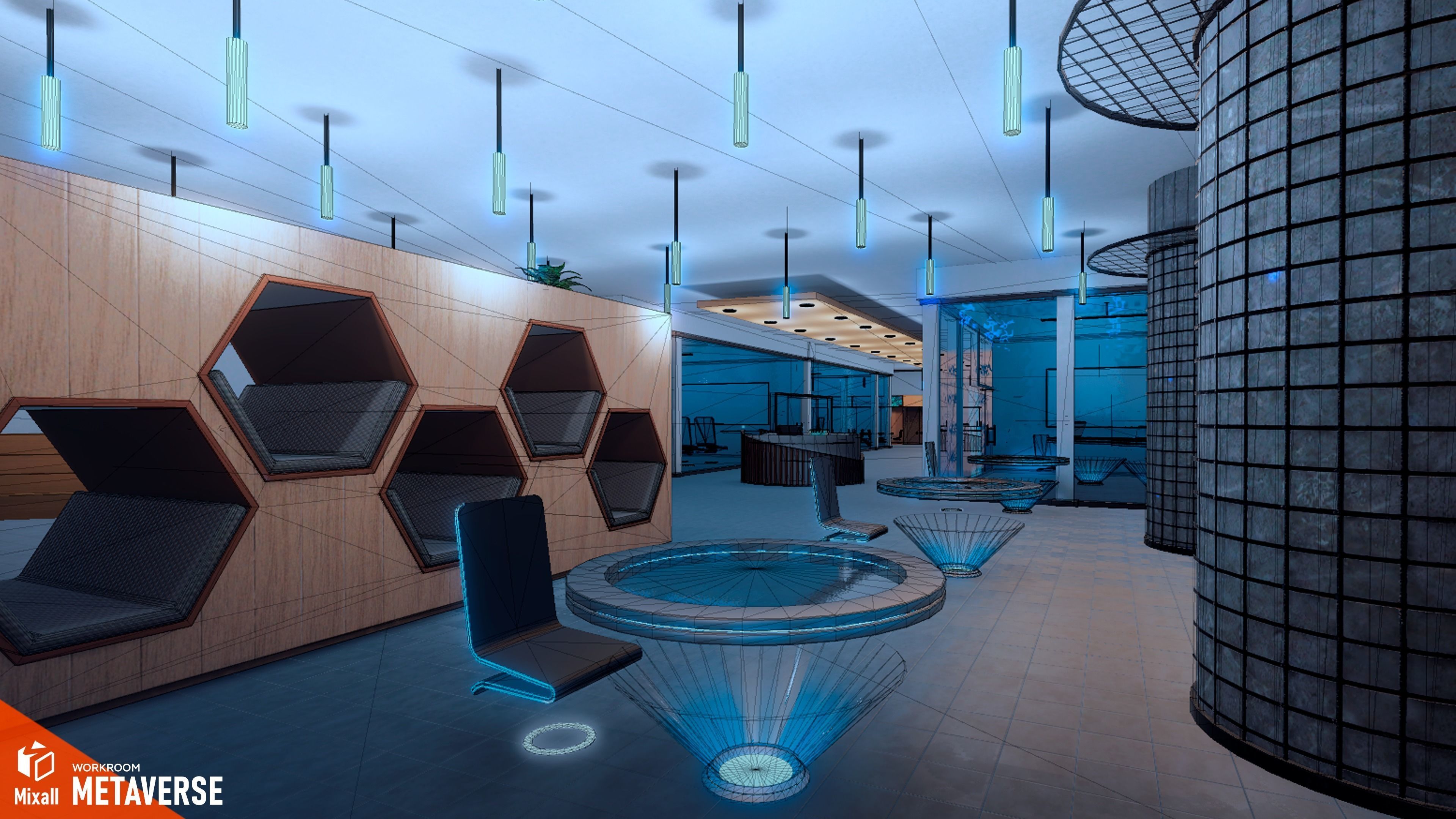 Metaverse - Workroom 3D model_13