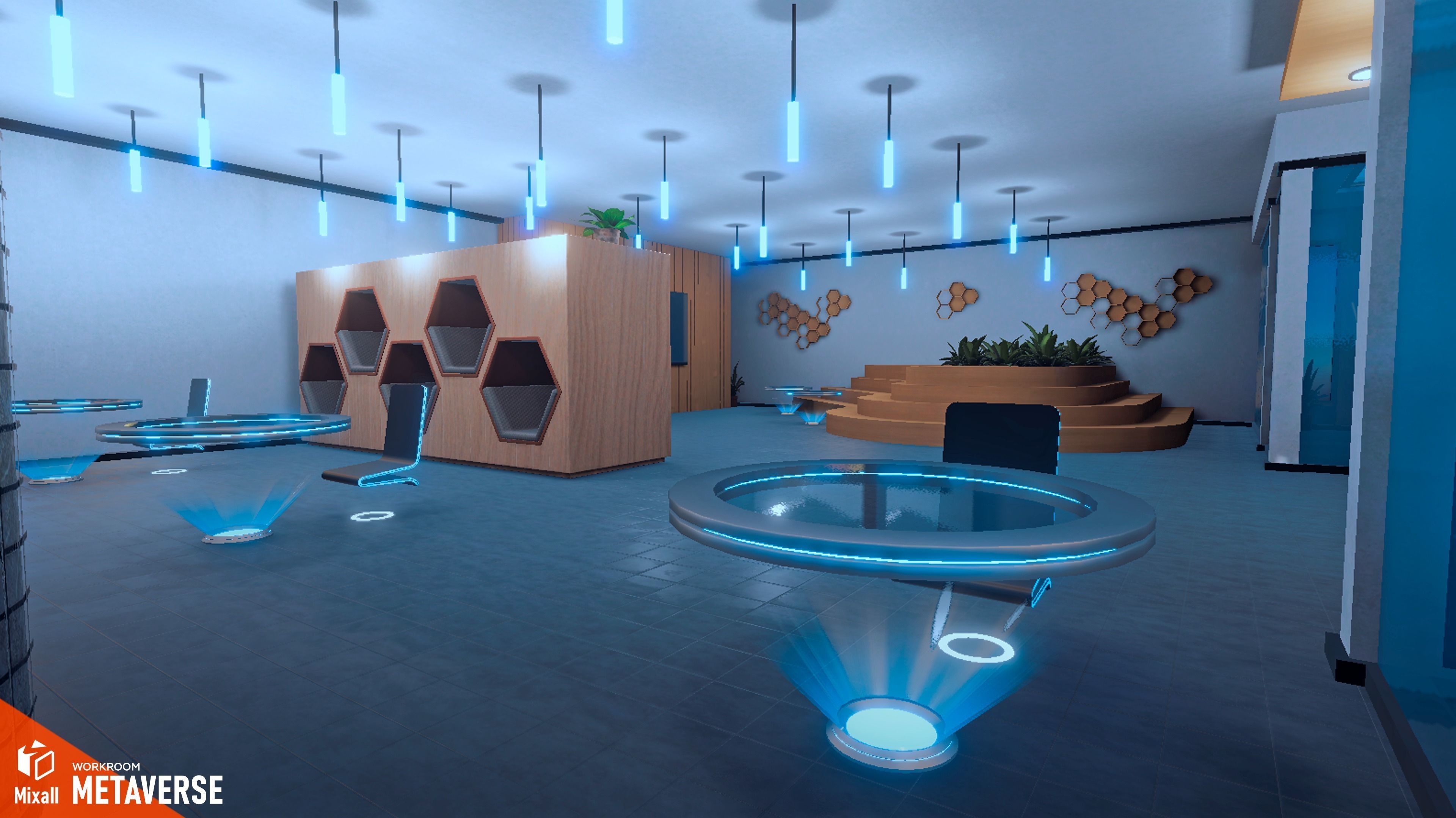 Metaverse - Workroom 3D model_2