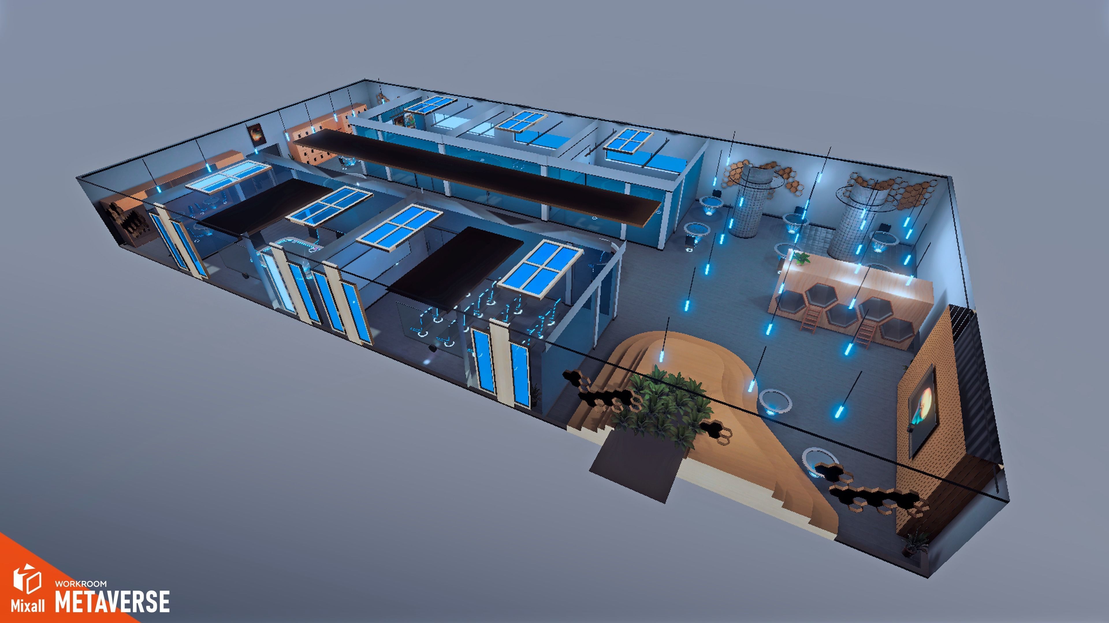 Metaverse - Workroom 3D model_15