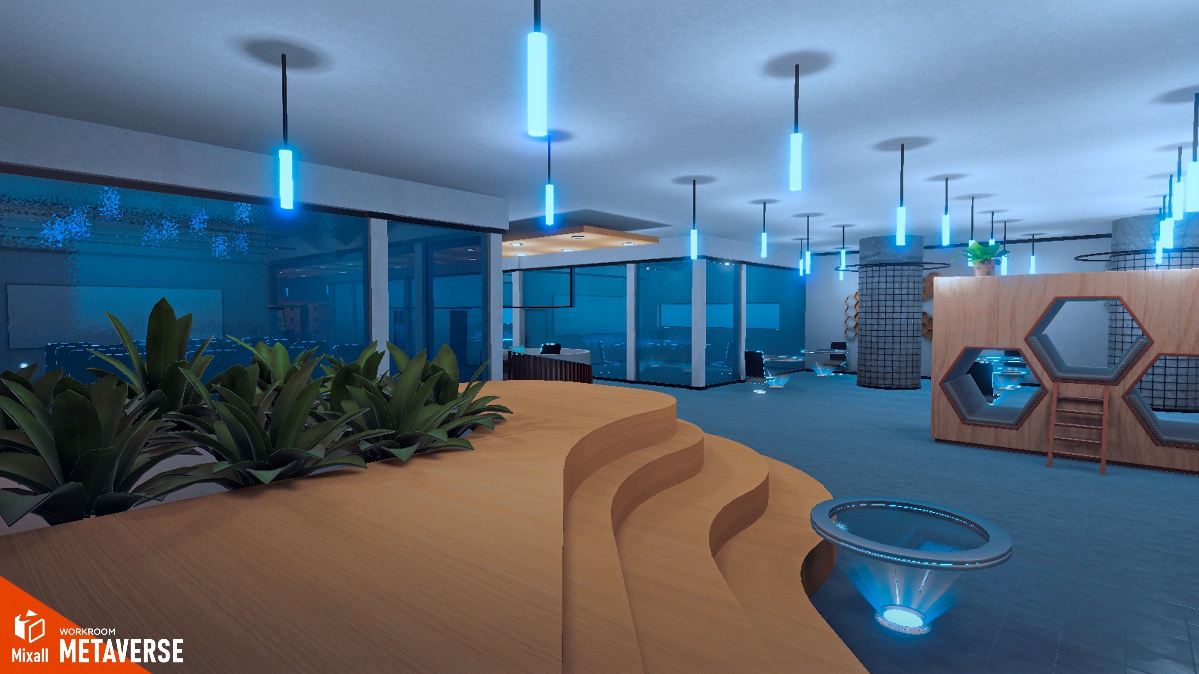 Metaverse - Workroom 3D model_24