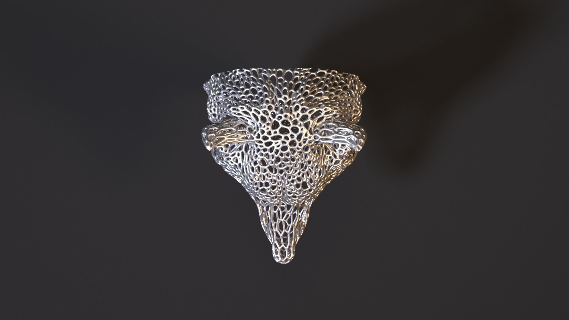 Wolf bust 3D print model_8