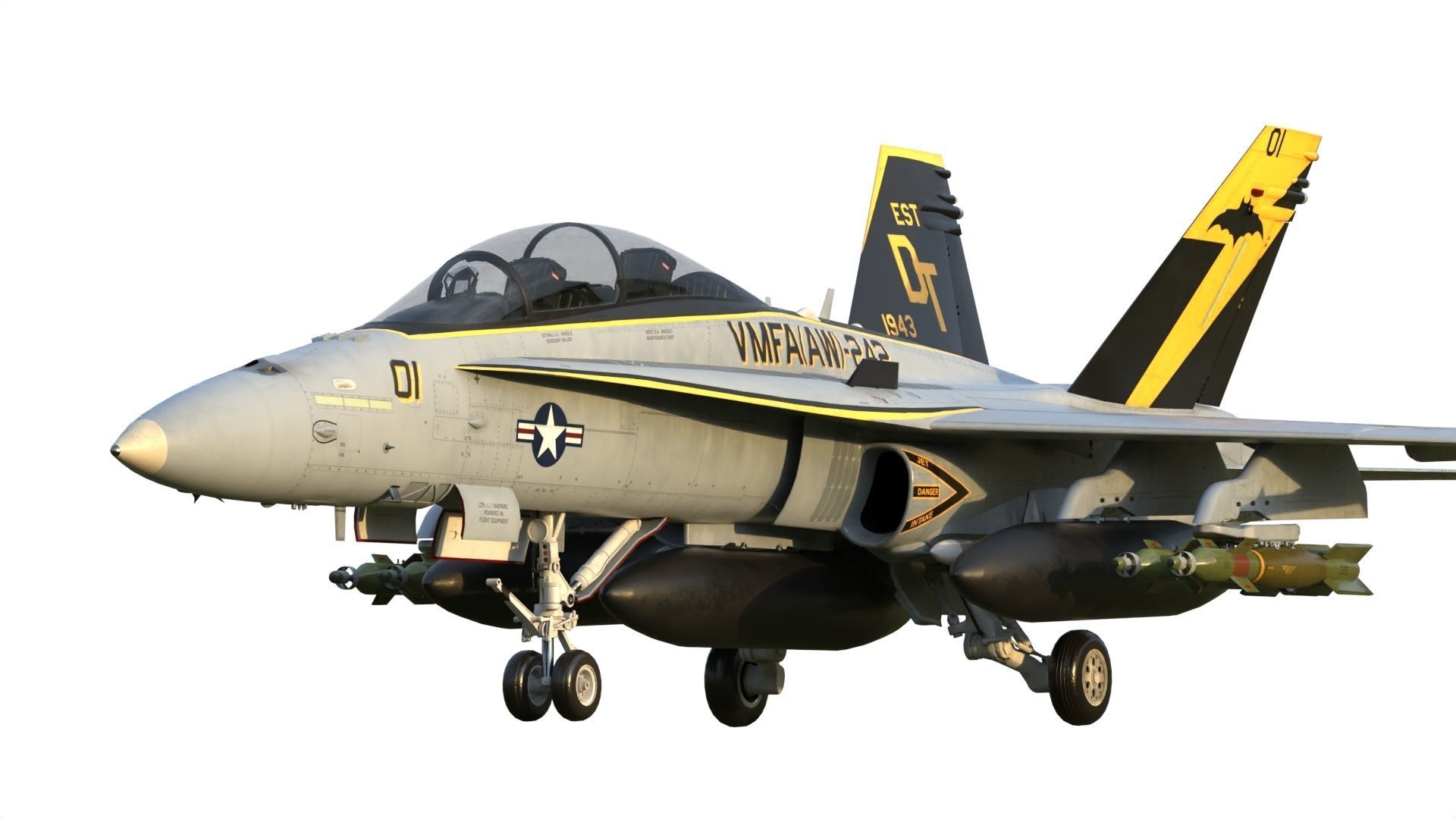 F-18 Hornet 3D model_8