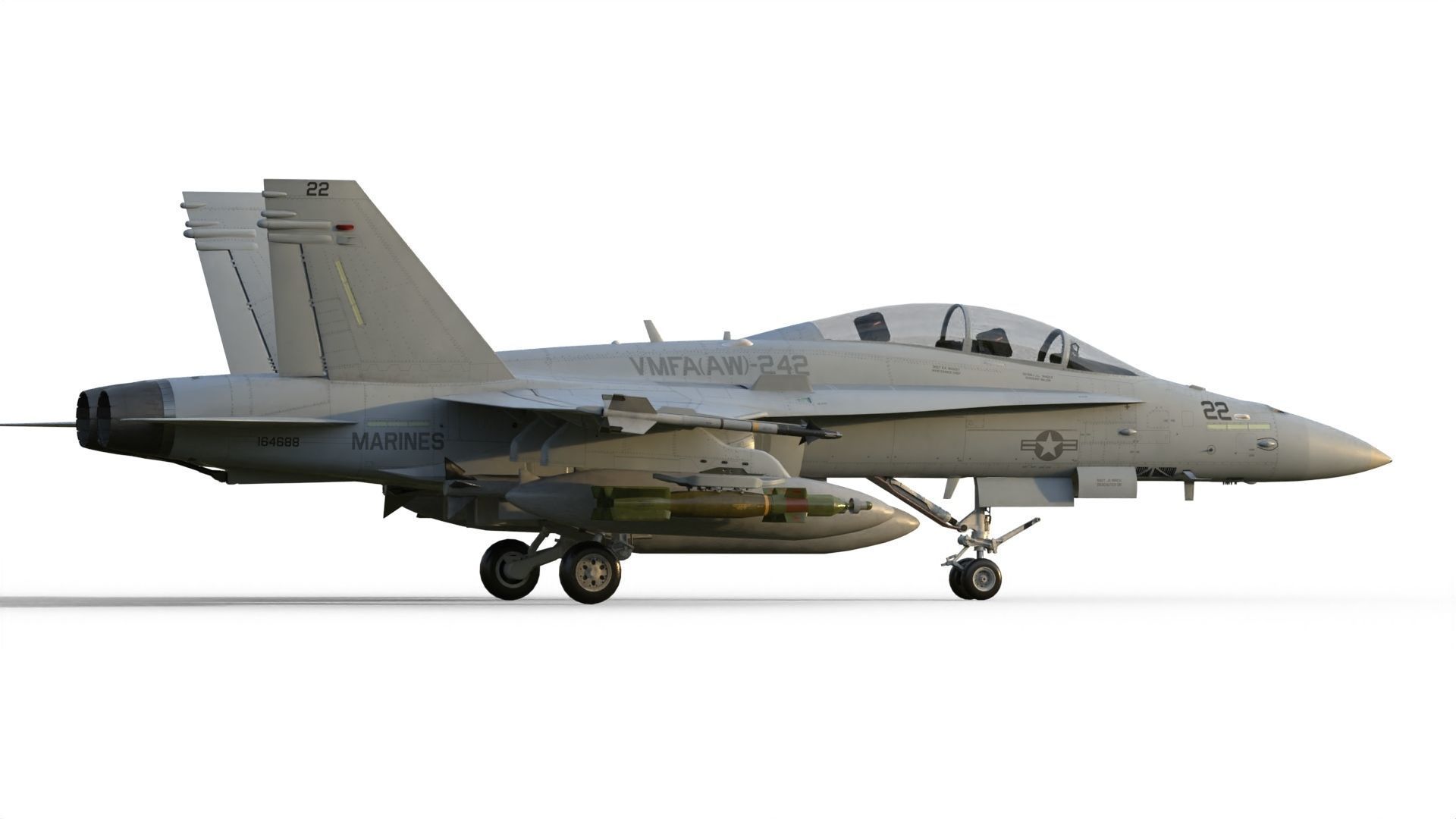 F-18 Hornet 3D model_5