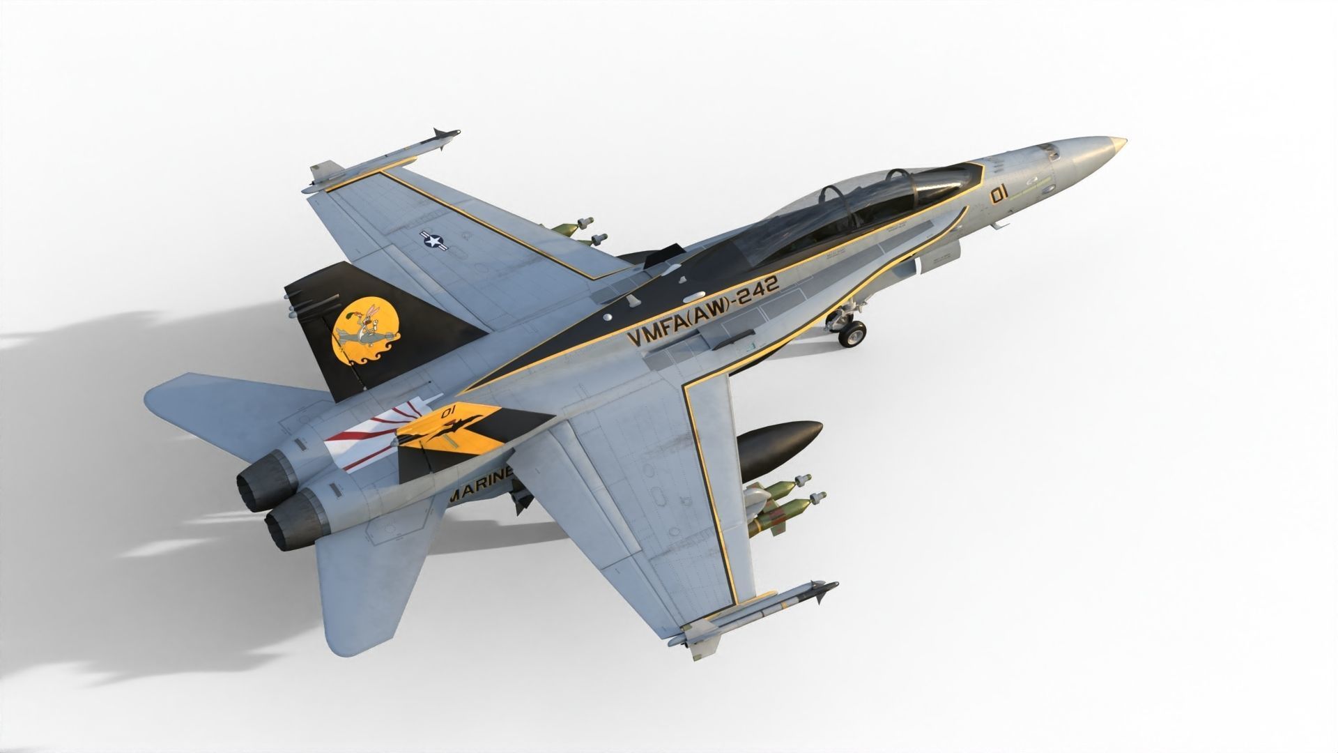 F-18 Hornet 3D model_14