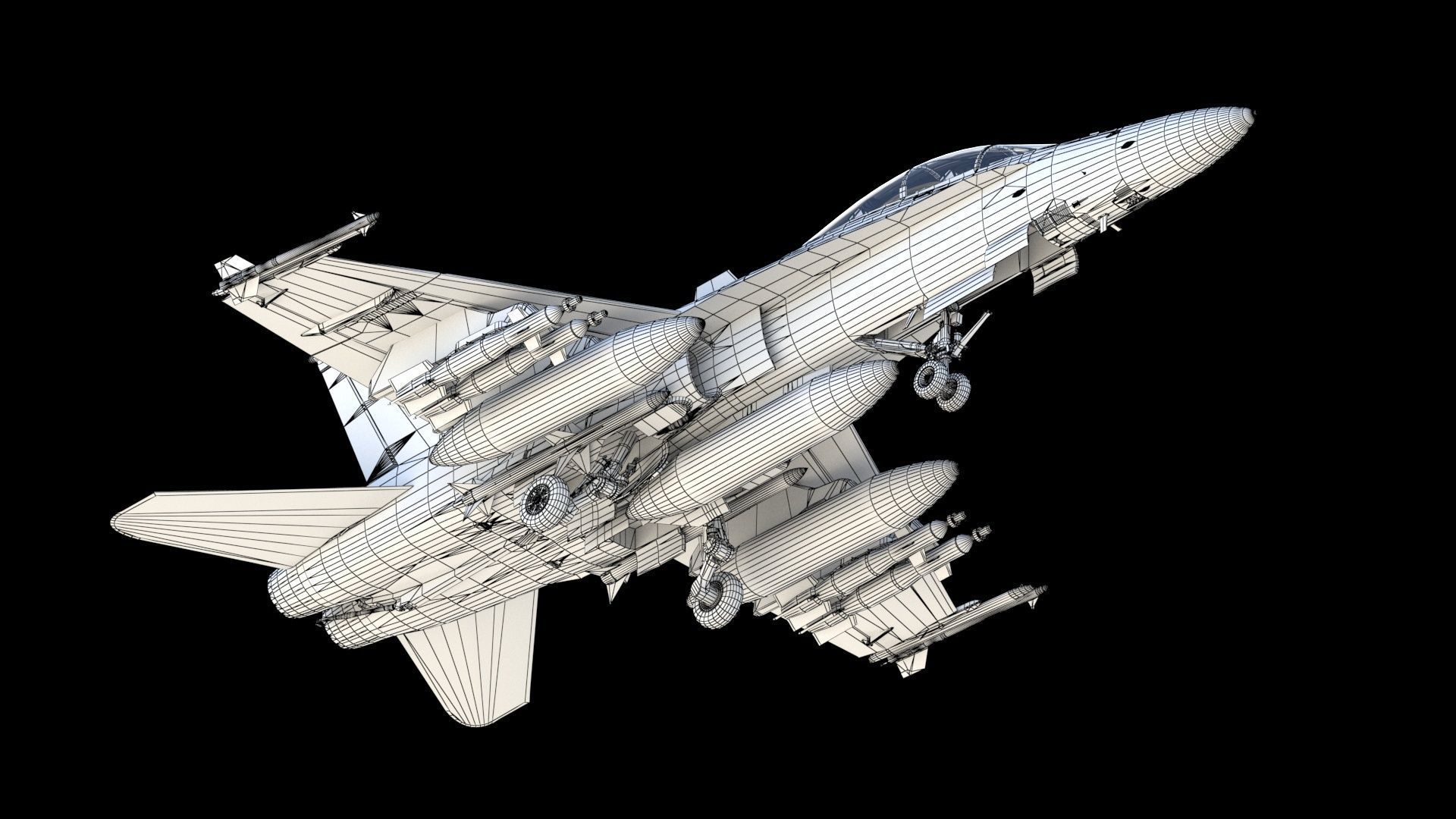 F-18 Hornet 3D model_27