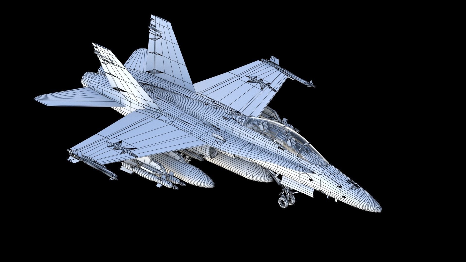 F-18 Hornet 3D model_23