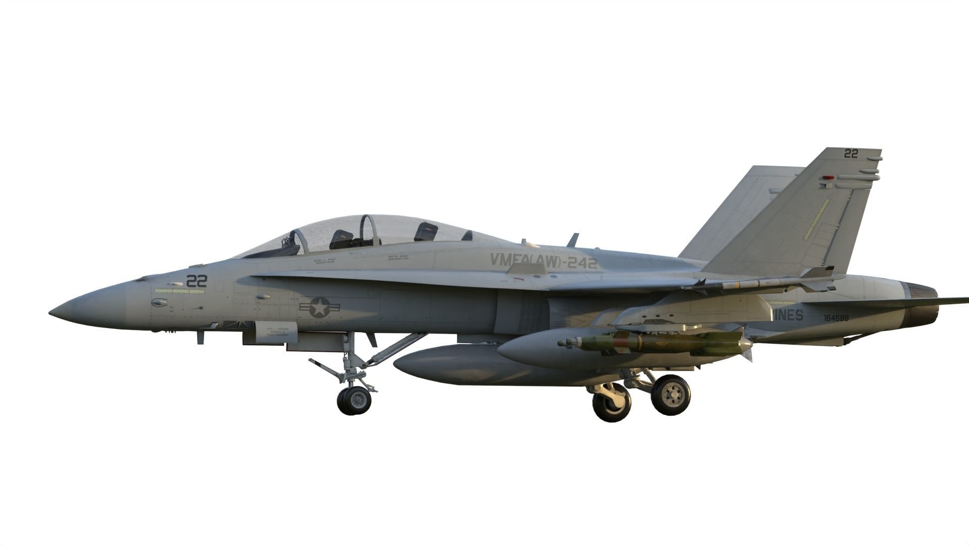 F-18 Hornet 3D model_10