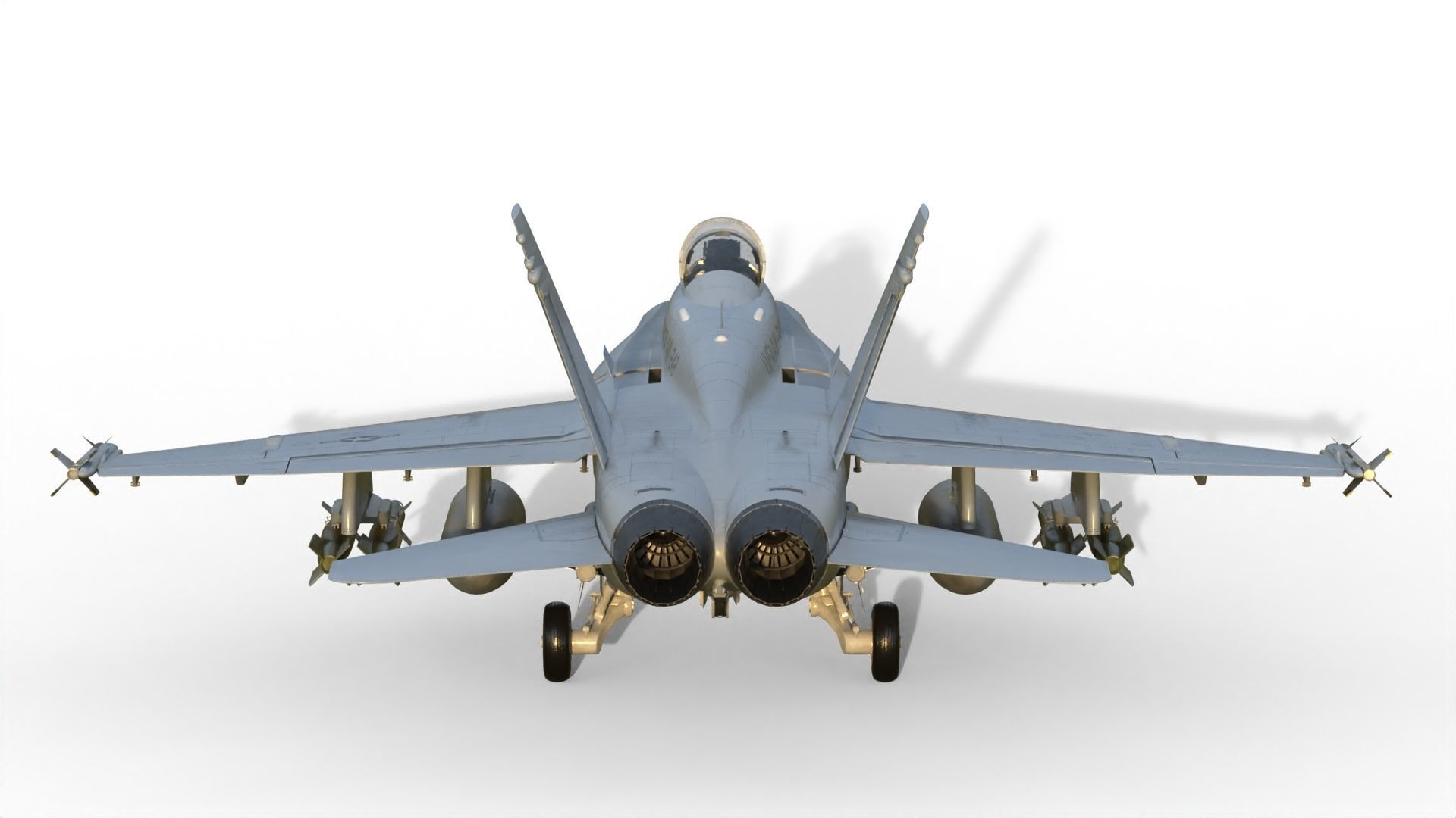 F-18 Hornet 3D model_12