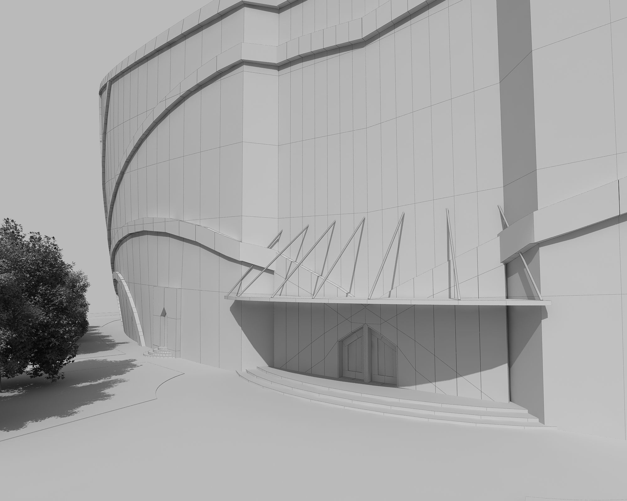 0123 - Boat Skyscraper - 2Ds Drawing - 3Ds Files 3D model_16